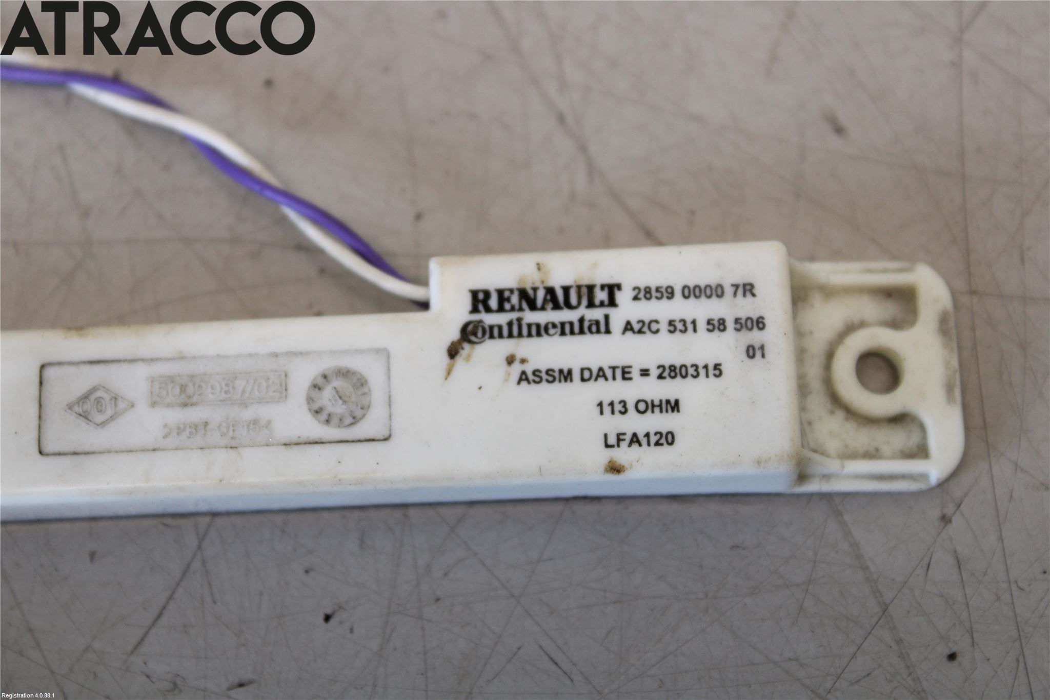 Renault ZOE/E-TECH 13- Stereo Antenne Radio-Tv