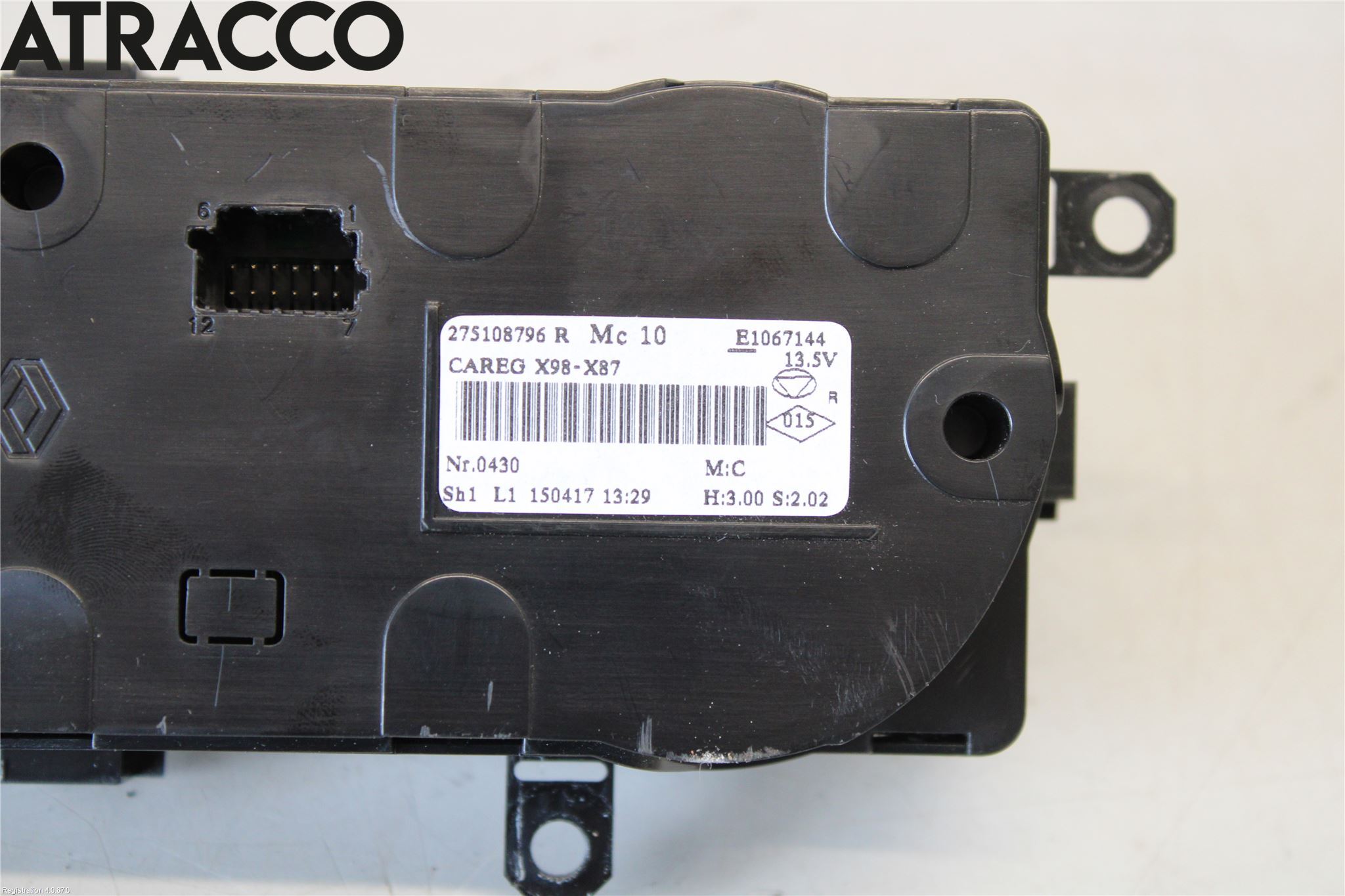 Renault CAPTUR 13-19 Varme Ac Betjening-Display