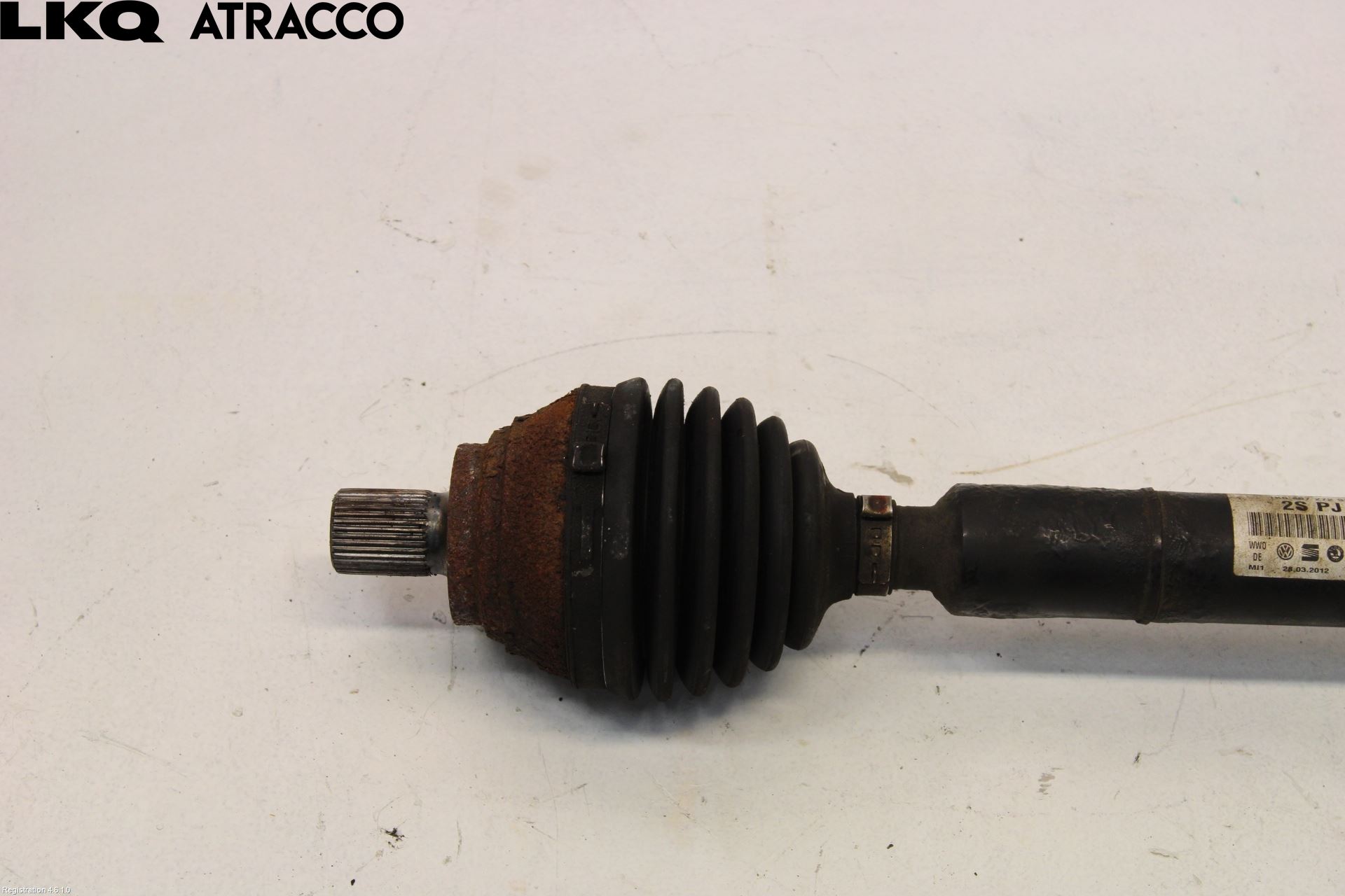 Volkswagen VW GOLF VI 09-13 Drivaksel Foran Kompl Høyre