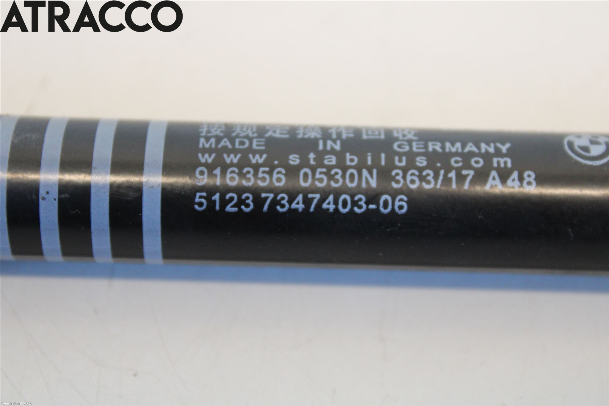 BMW 5 G30/G31/F90 17-23 Panser Demper-Gassfjær