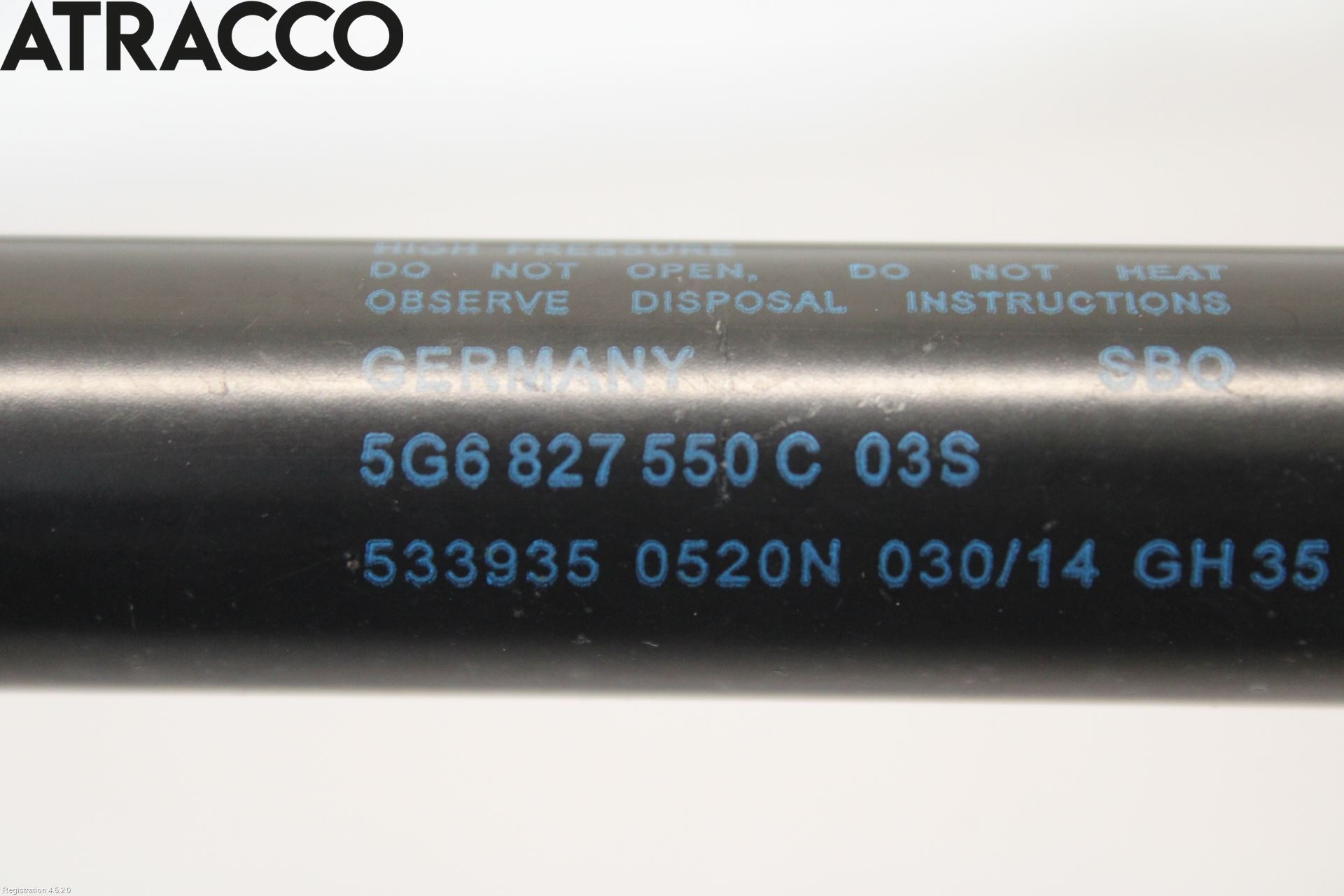 Volkswagen VW GOLF / E-GOLF VII 13-20 Bakluke Demper-Gassfjær