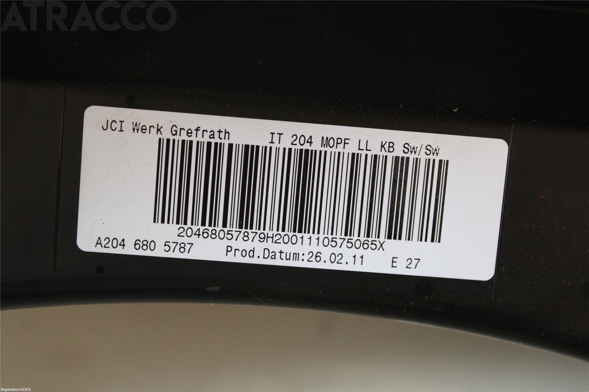 Mercedes-Benz MB C-KLASS (W204) 07-15 Dashbord