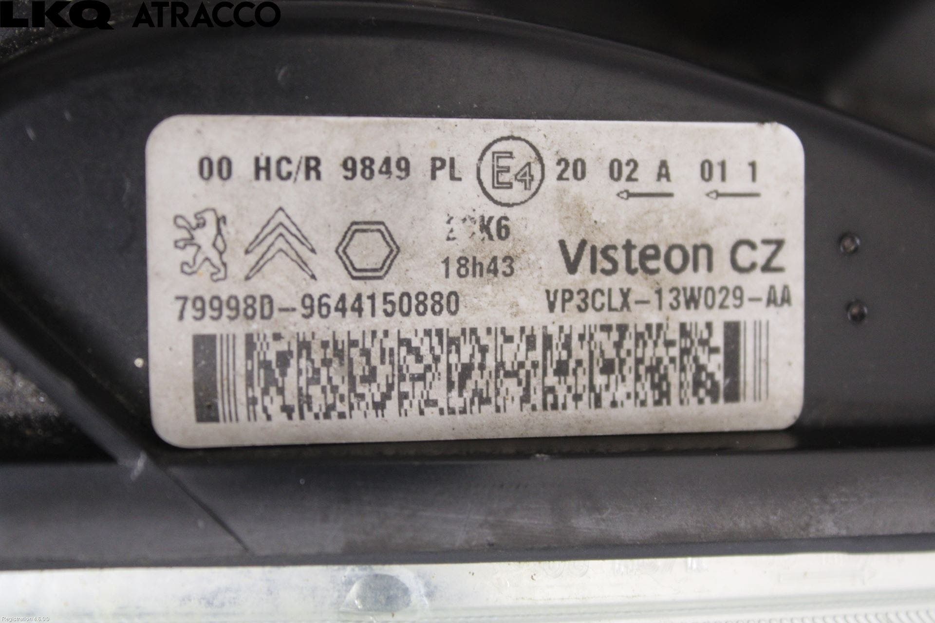 Citroen BERLINGO 03-07 Frontlykt Høyre