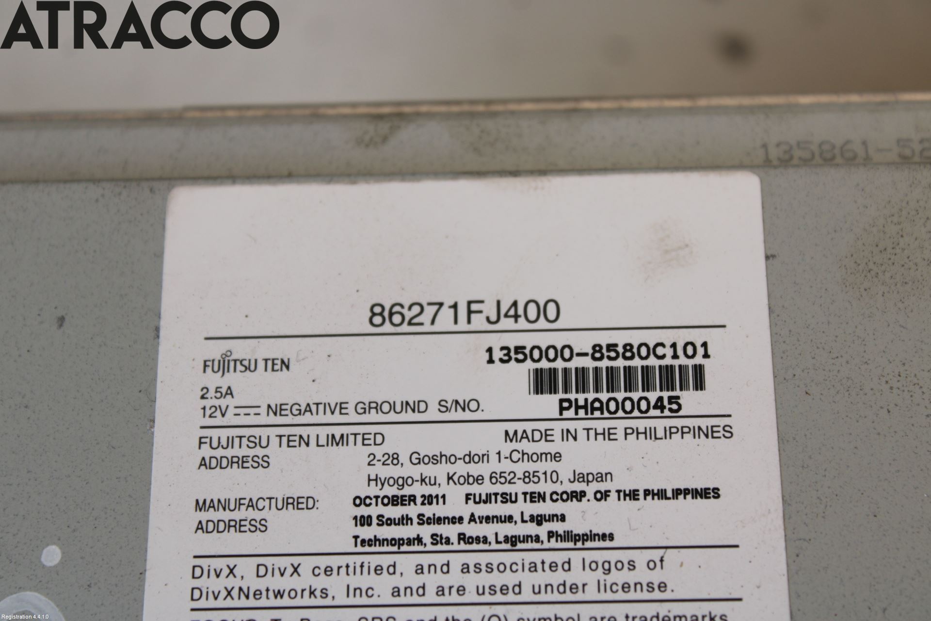 Subaru XV 12-17 Stereo Radio