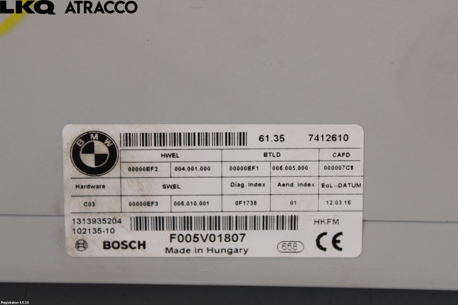 BMW 2 F45 Active Tourer 14-21 Styreenhet Bakluke