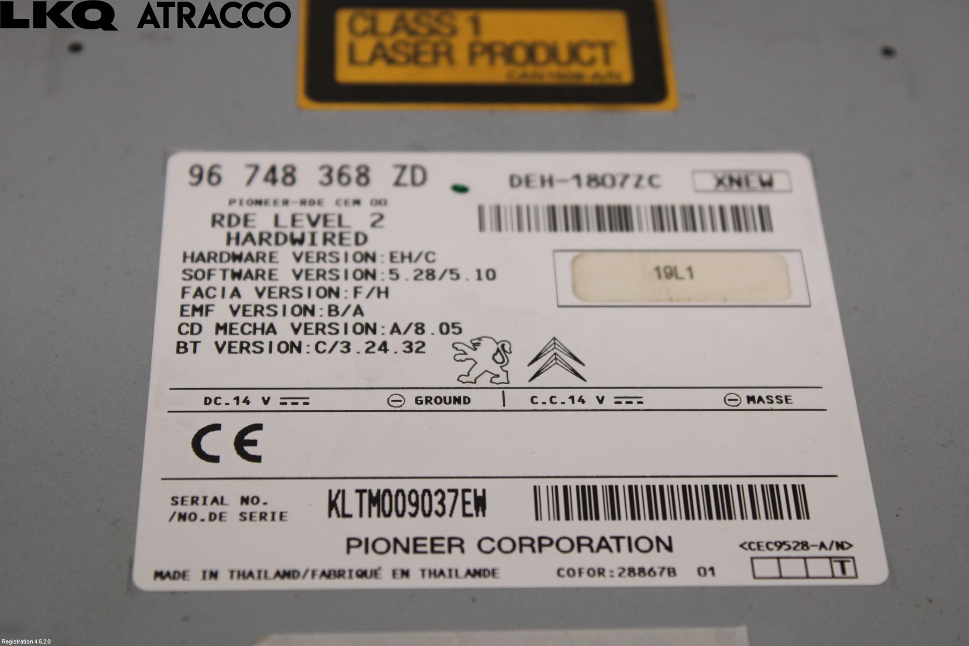 Peugeot 309 Stereo Radio Med Cd