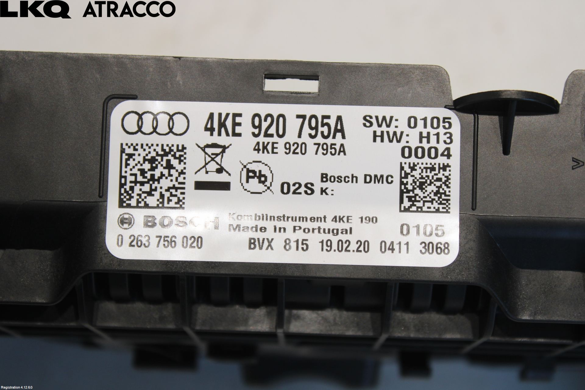 Audi E-TRON, S GE 19- Instr Kombinert