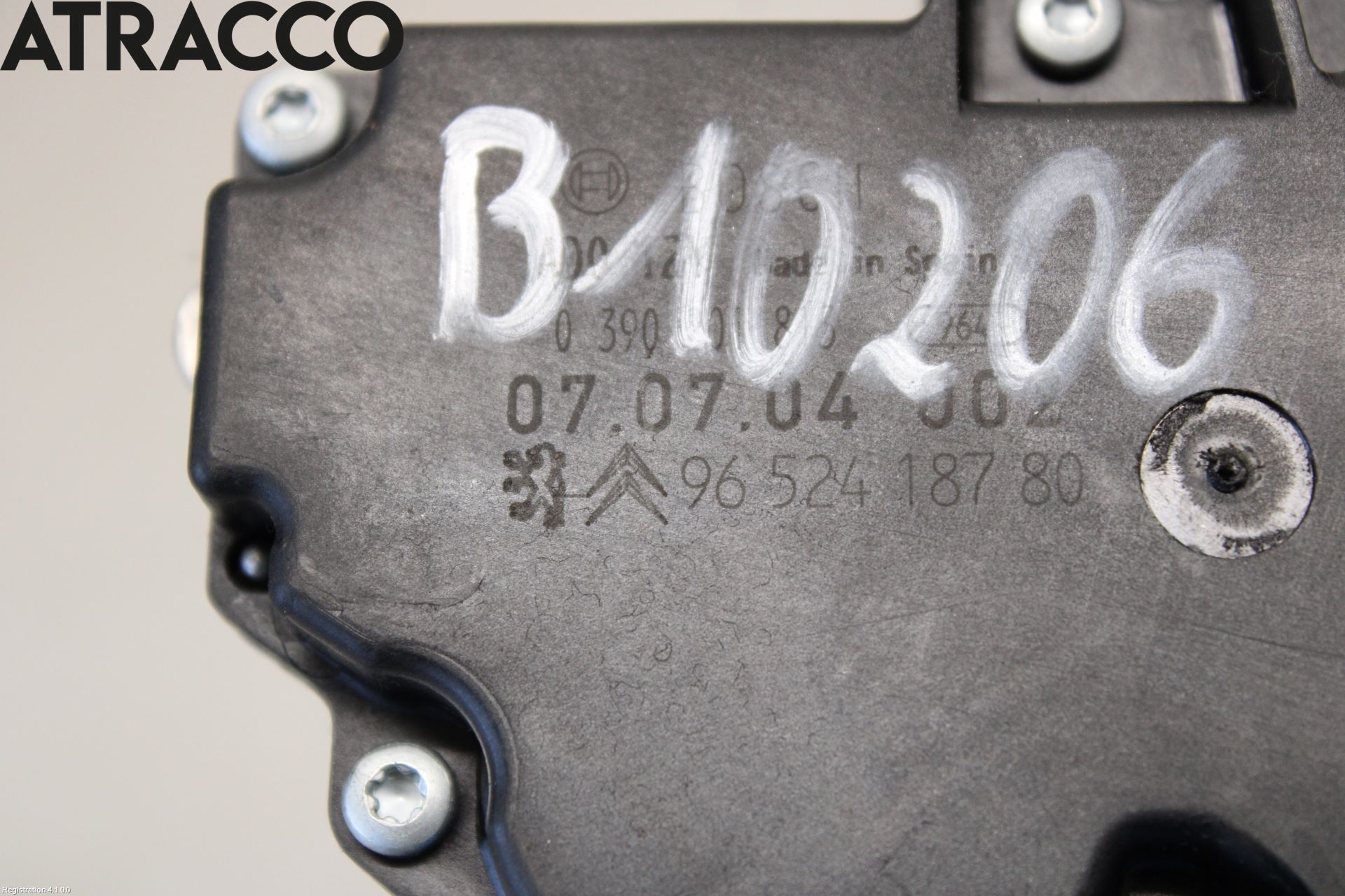 Peugeot 207 Viskermotor Bakluke