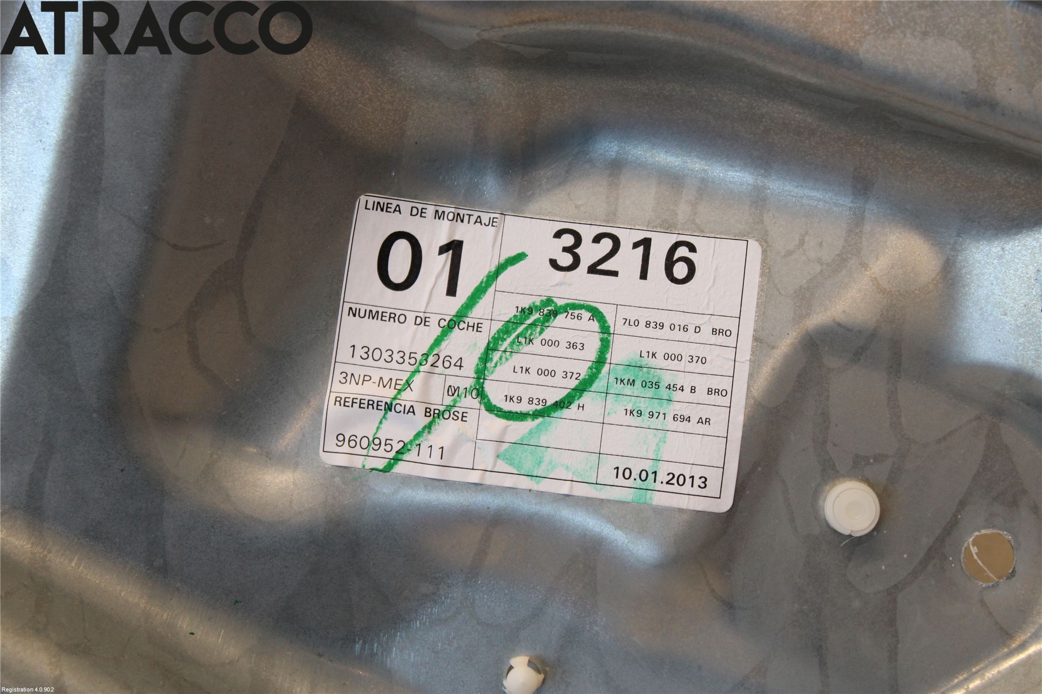 Volkswagen VW GOLF VI 09-13 Vindusheis