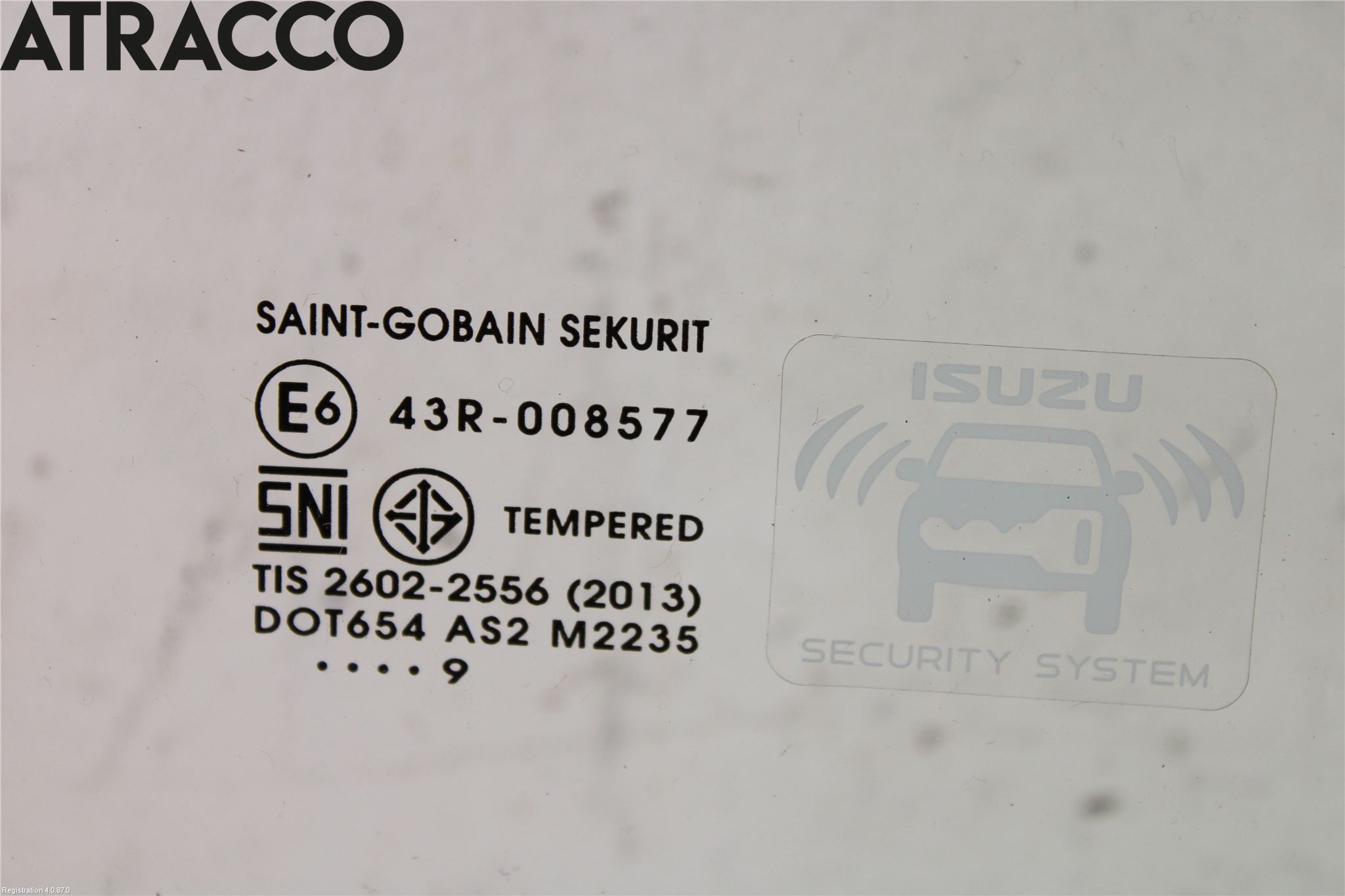 Isuzu D-MAX Dørrute Foran Høyre 4 Dørs