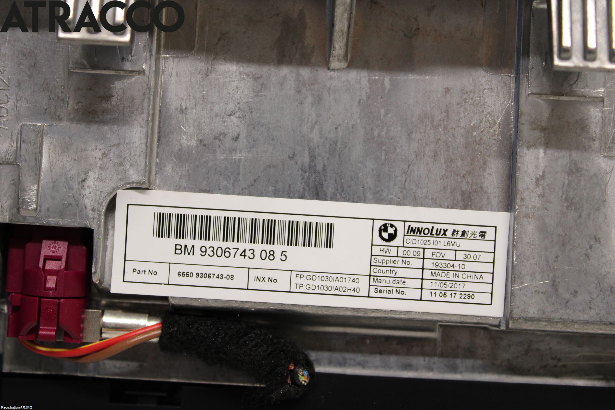 BMW i3 I01 13-22 Multifunktionsdisplay