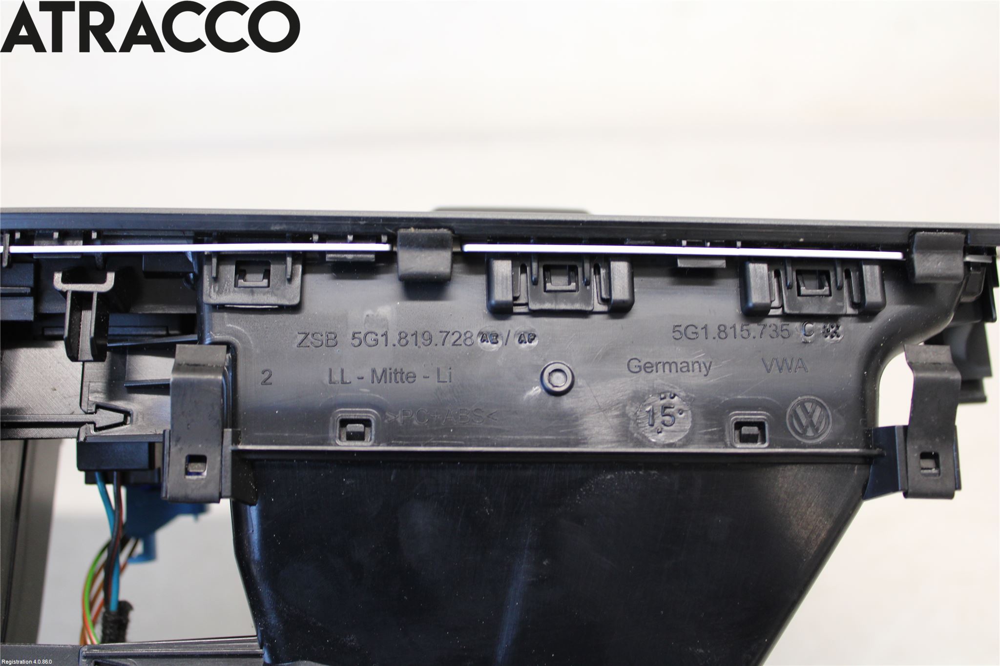 Volkswagen VW GOLF / E-GOLF VII 13-20 Dashbord Kanal - Dyse