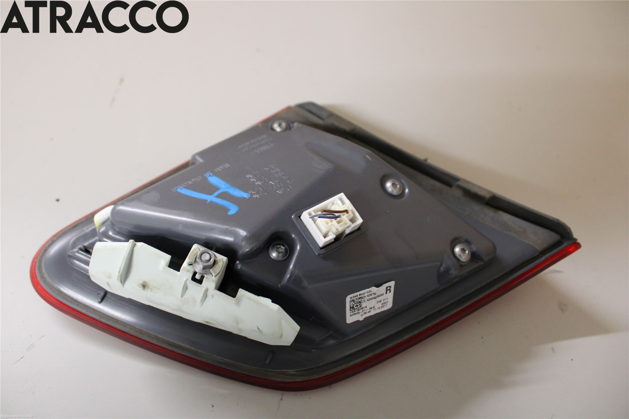 Mercedes-Benz MB B-KLASS (W246/W242) 12-19 Baklykt Høyre  På Luke(Indre)