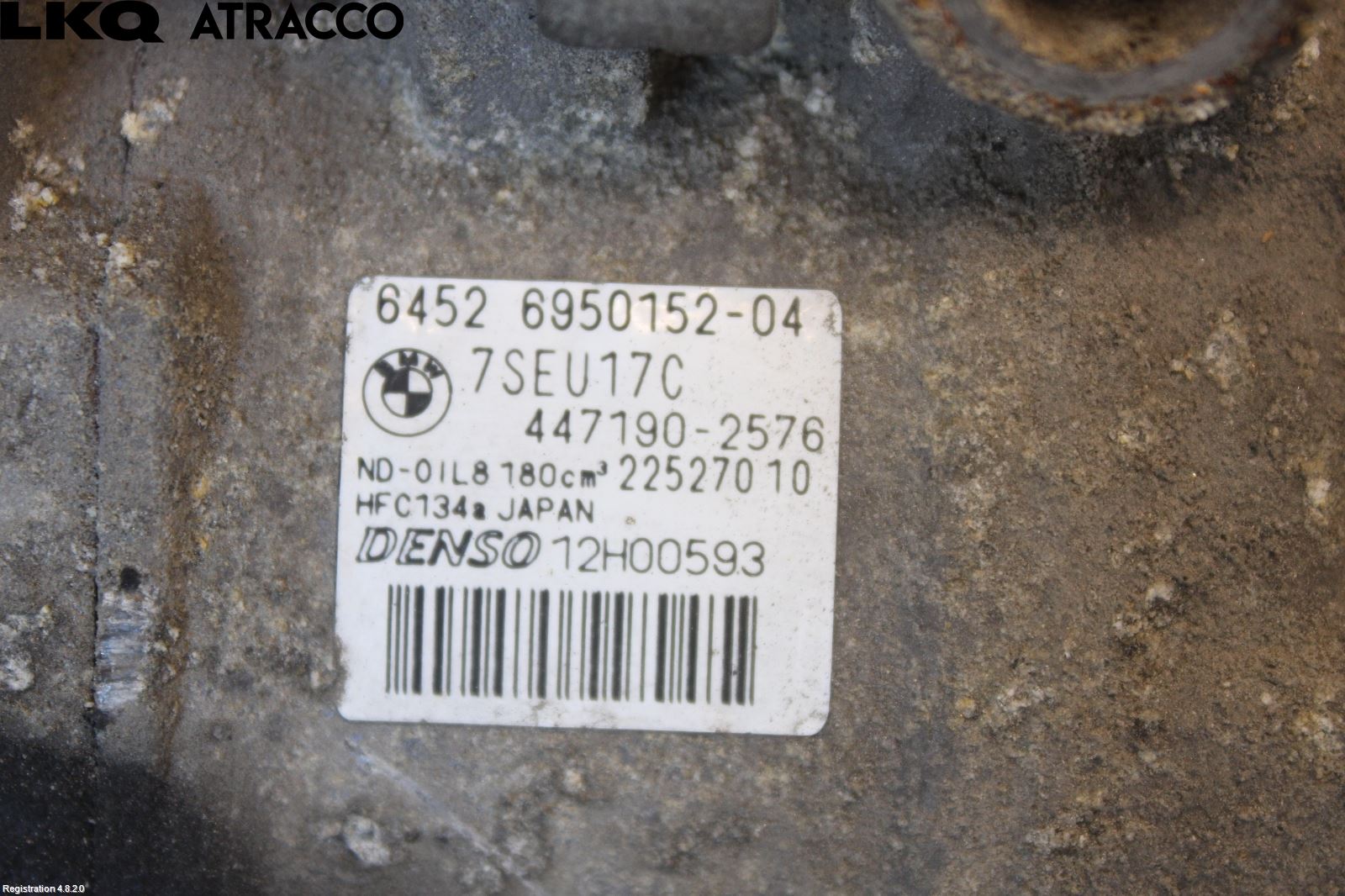 BMW 5 E60/61 Sed/Tou 02-10 Varme Ac Kompressor