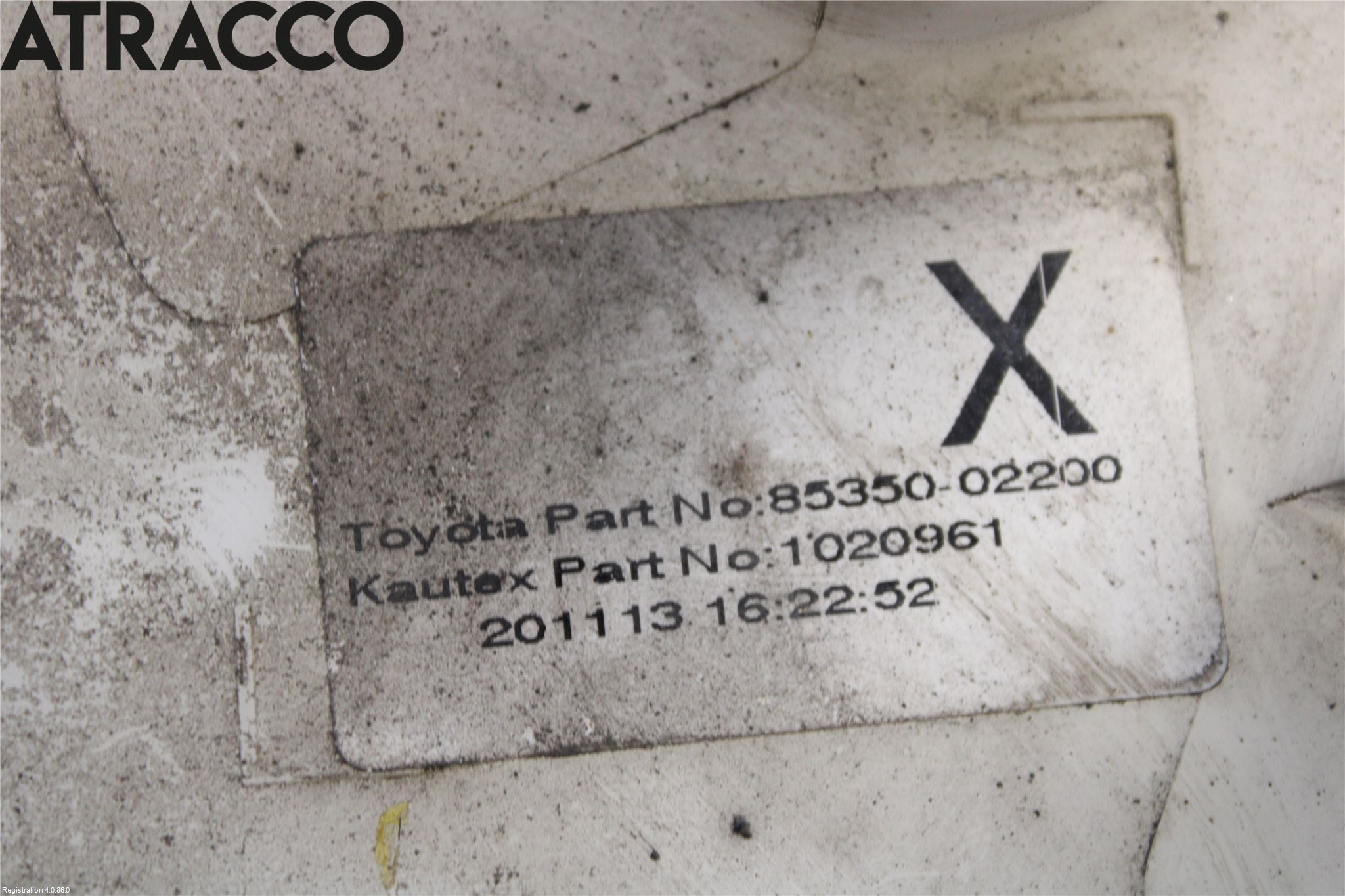 Toyota AURIS 13-19 Spylerbeholder Frontrute-Lykte