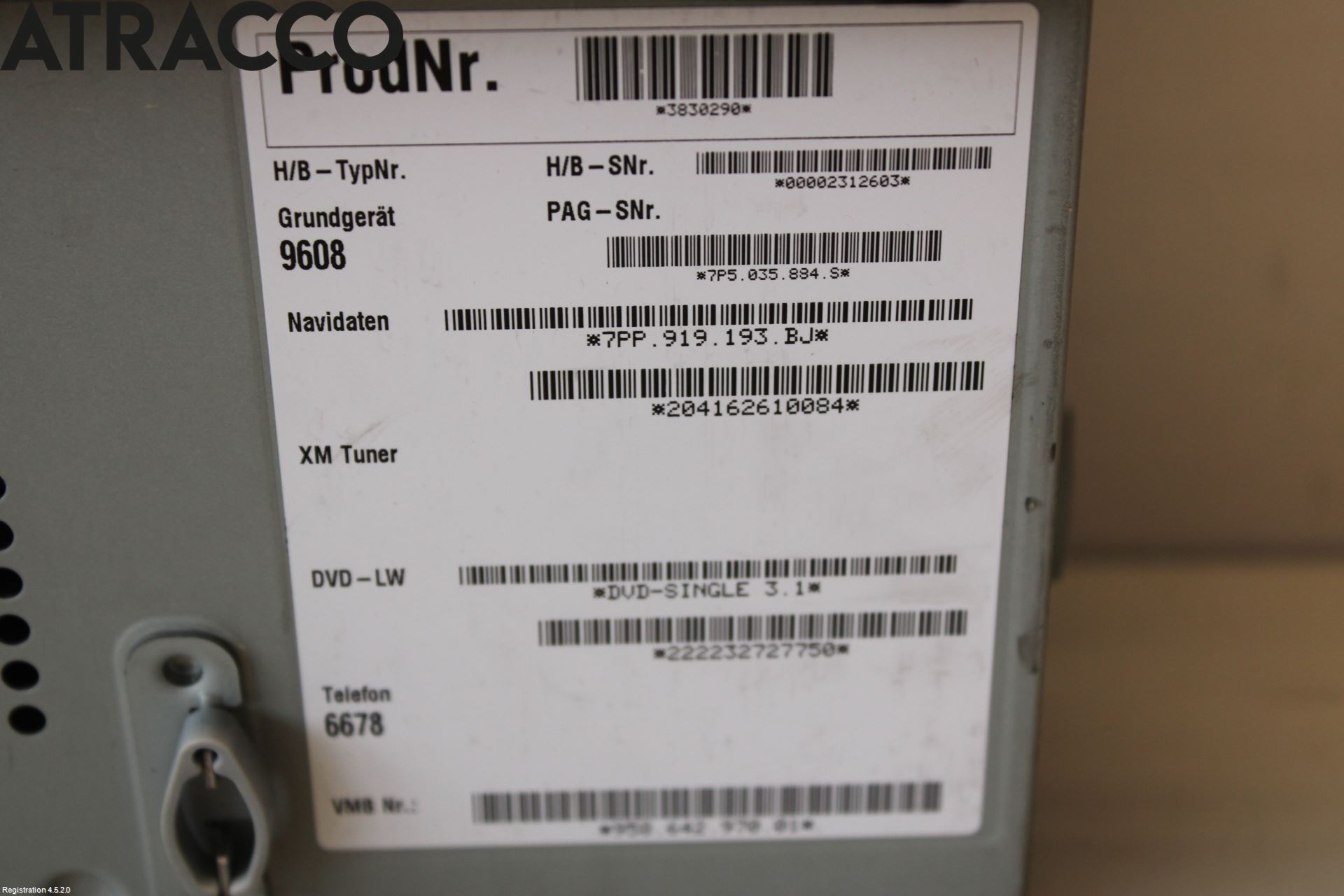 Porsche CAYENNE 03- Stereo Radio