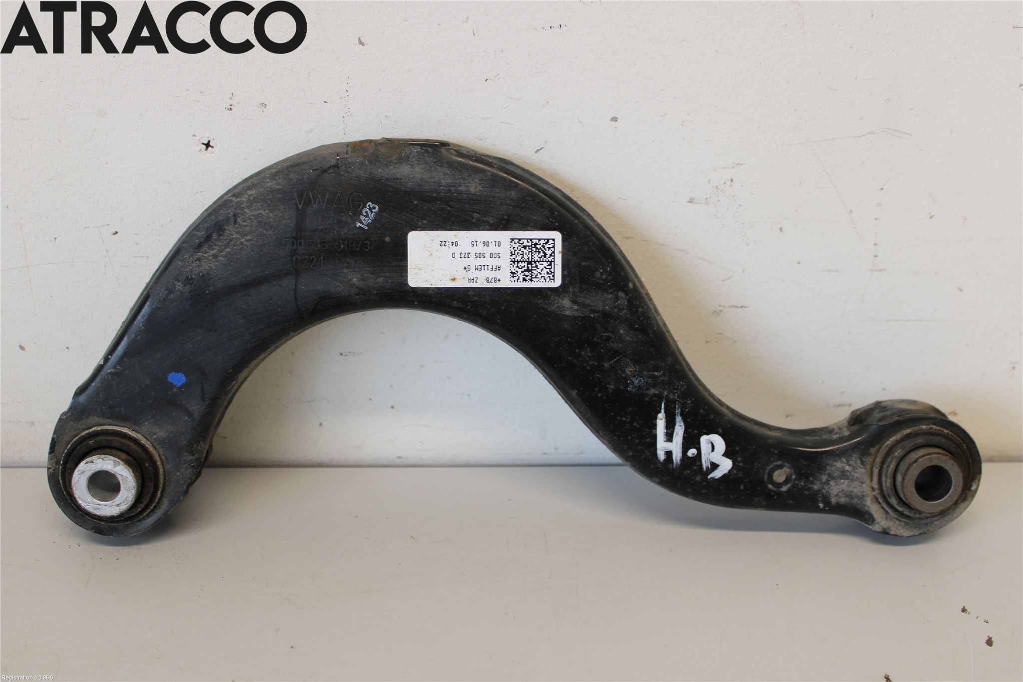 Volkswagen VW GOLF / E-GOLF VII 13-20 Bærearm Bak Høyre Øvre