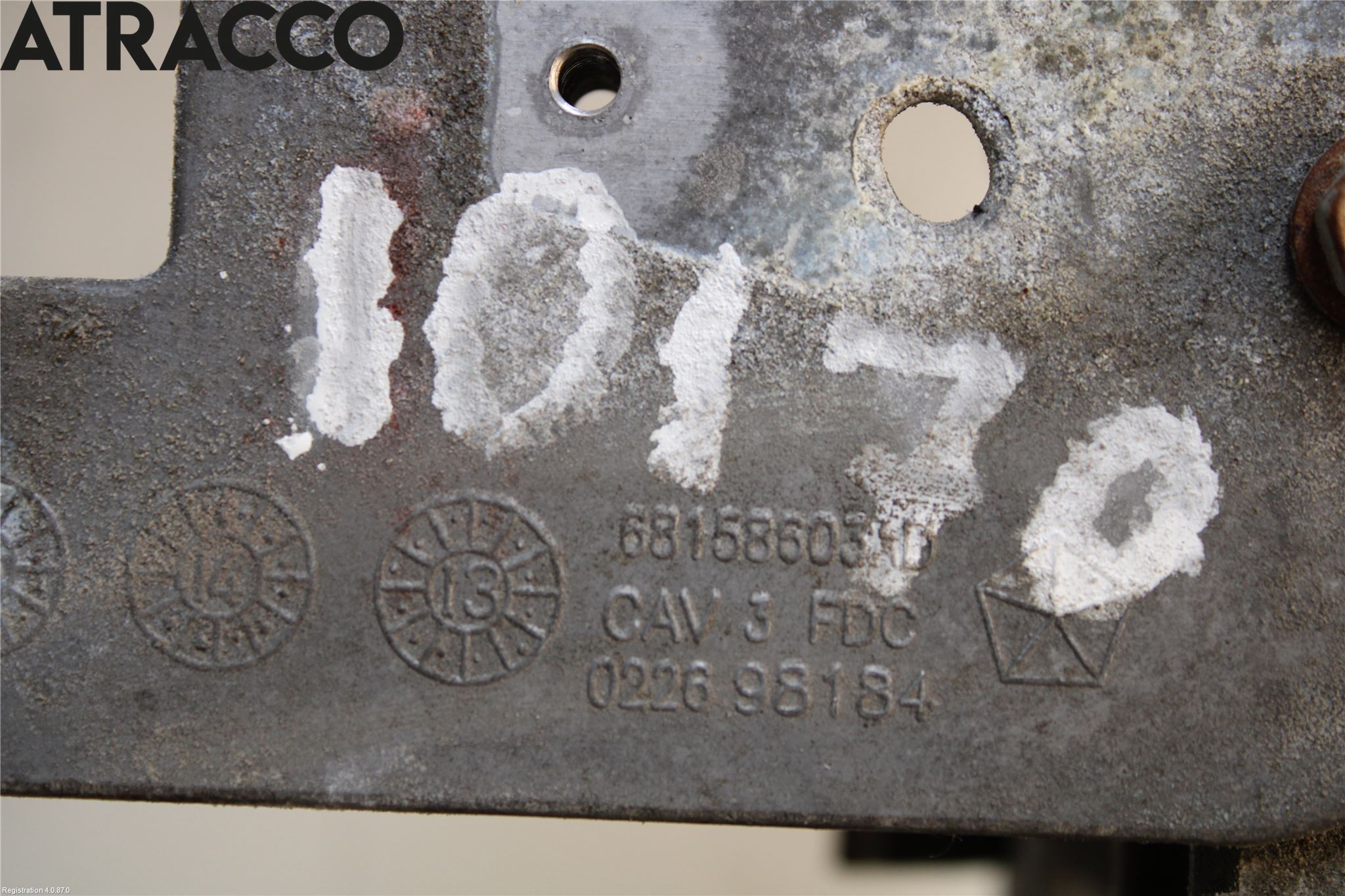 Fiat 500 07- Batterikasse - Feste - Holder