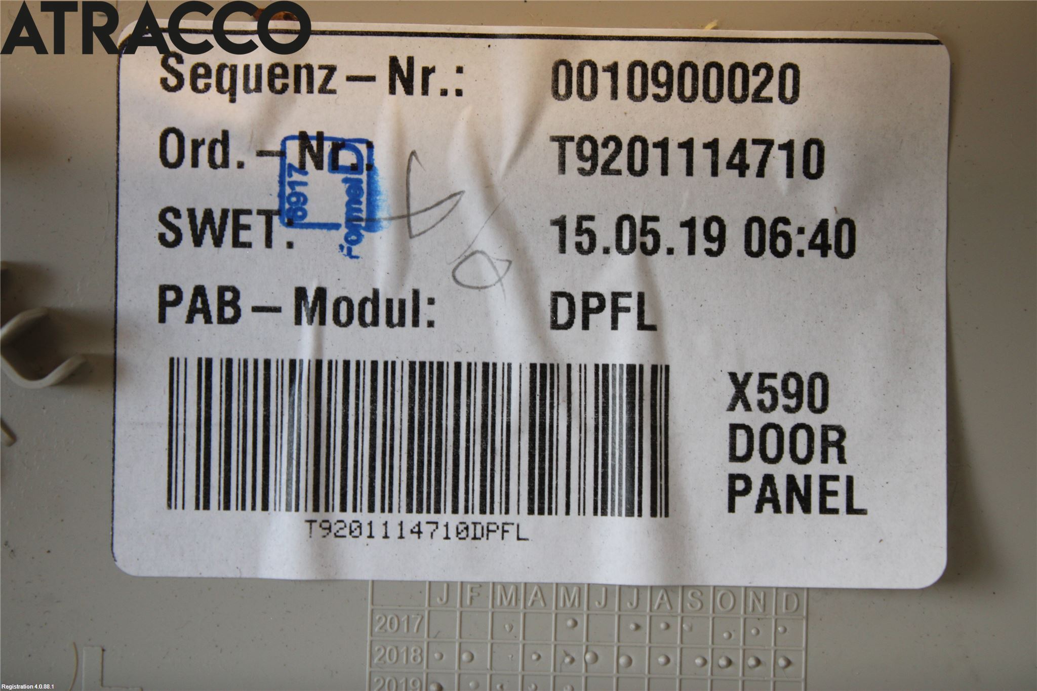 Jaguar I-PACE 18- Innr Dørtrekk Venstre