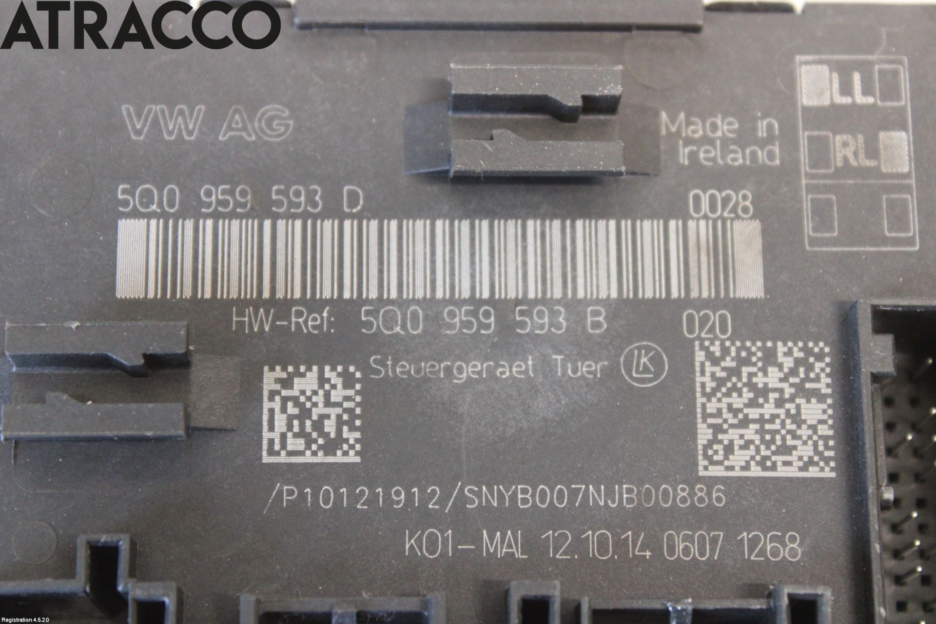 Volkswagen VW PASSAT 15-19 Styreenhet Dør