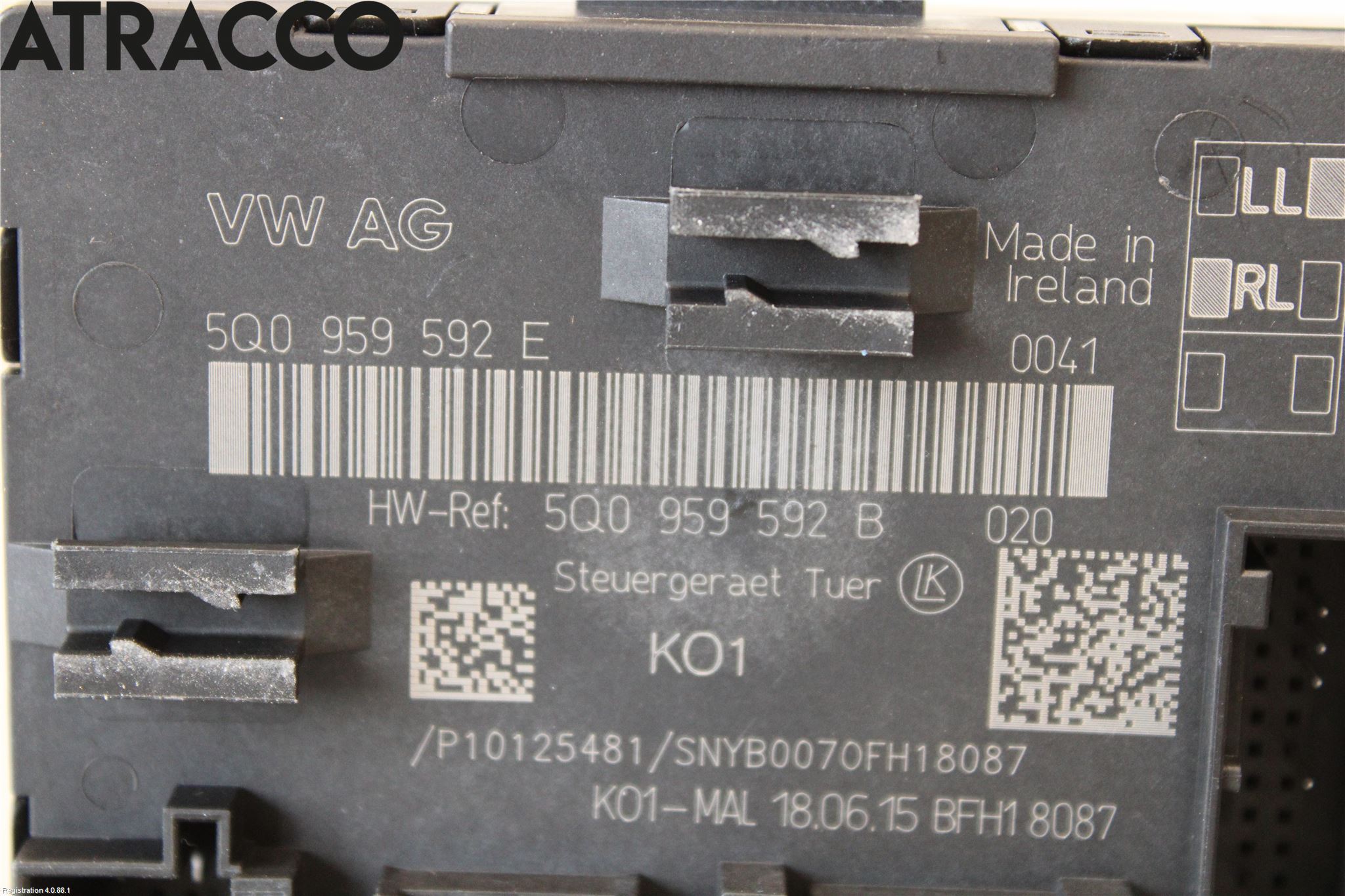 Volkswagen VW GOLF / E-GOLF VII 13-20 Styreenhet Dør