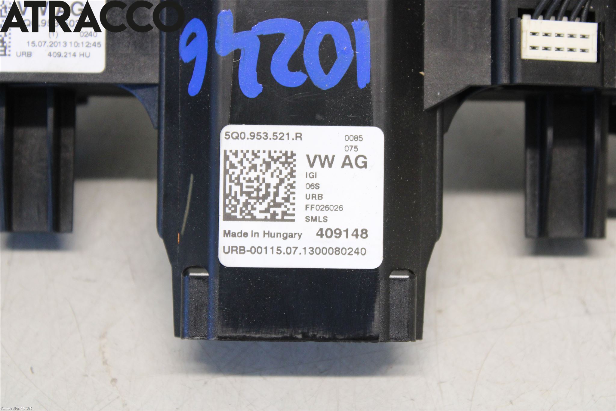 Volkswagen VW GOLF / E-GOLF VII 13-20 Bryter Ratt Kombi H Og V