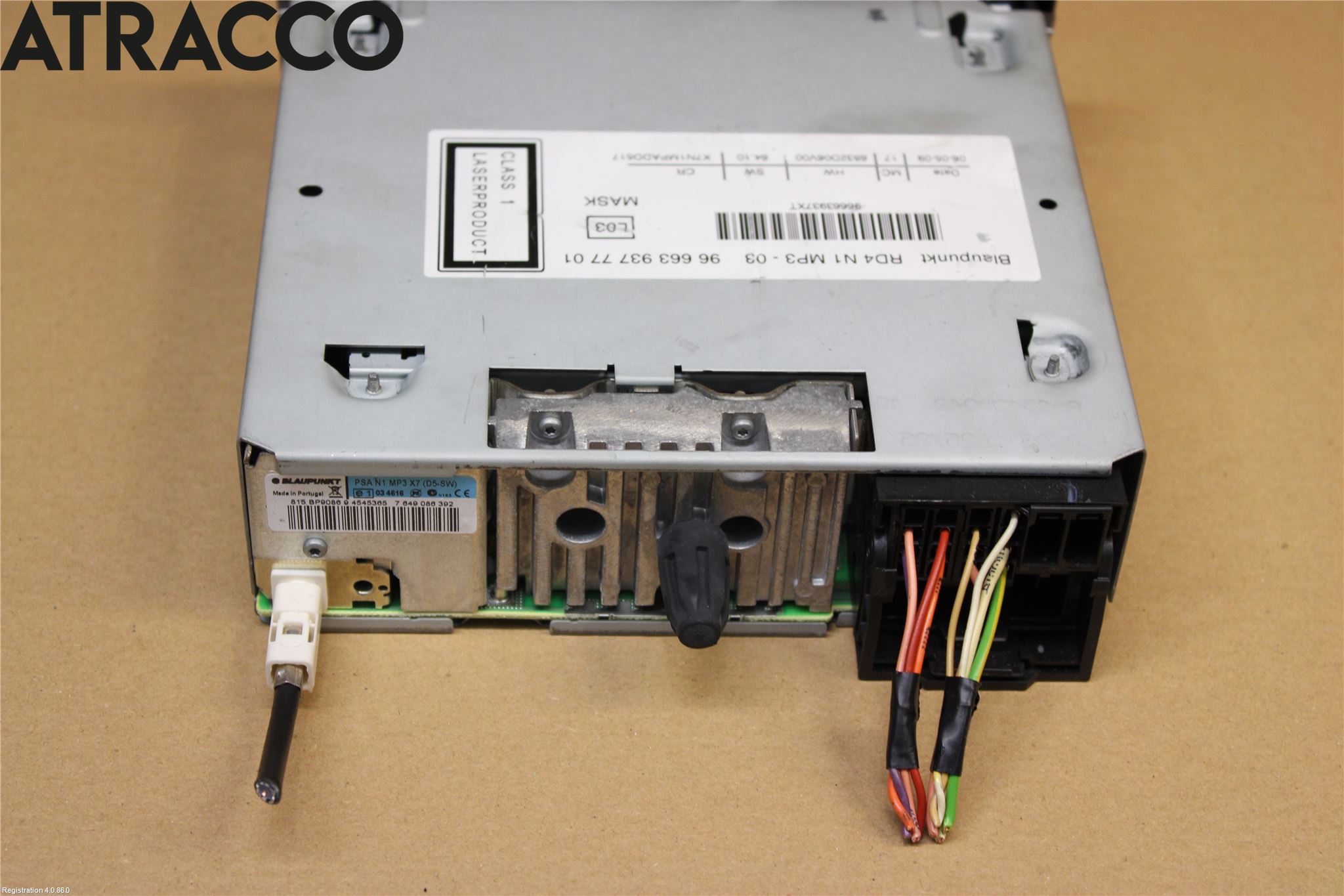 Peugeot PARTNER 08-15 Stereo Radio Med Cd