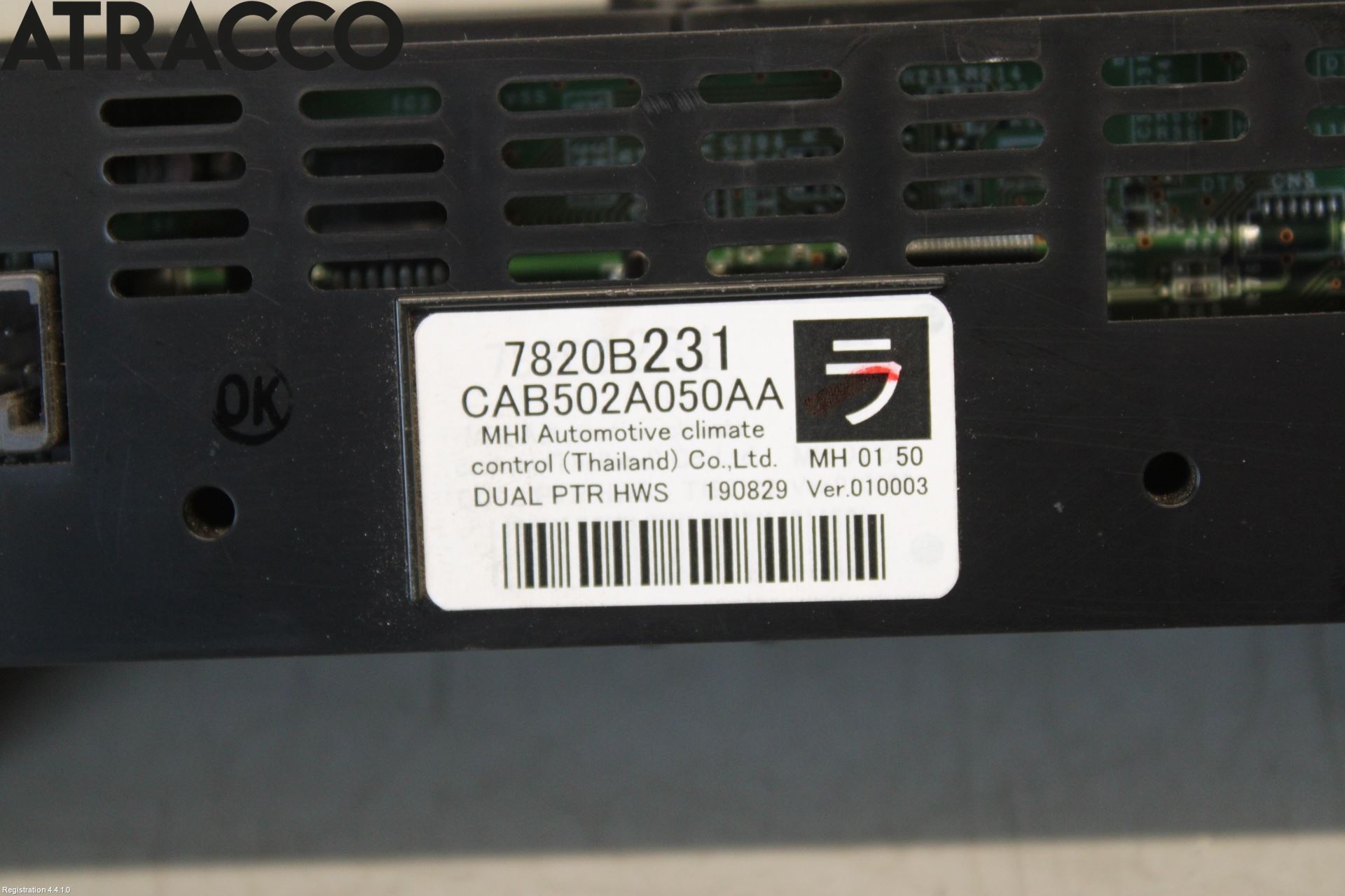 Mitsubishi OUTLANDER 13-21 Varme Ac Betjening-Display