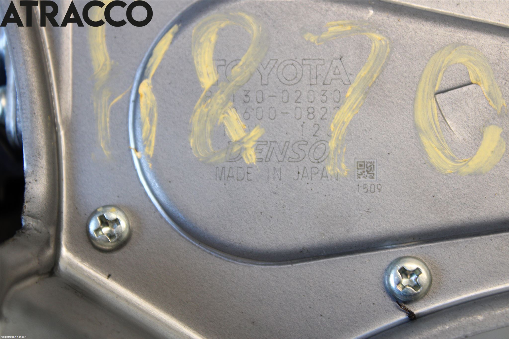 Toyota AURIS 10-12 Viskermotor Bakluke