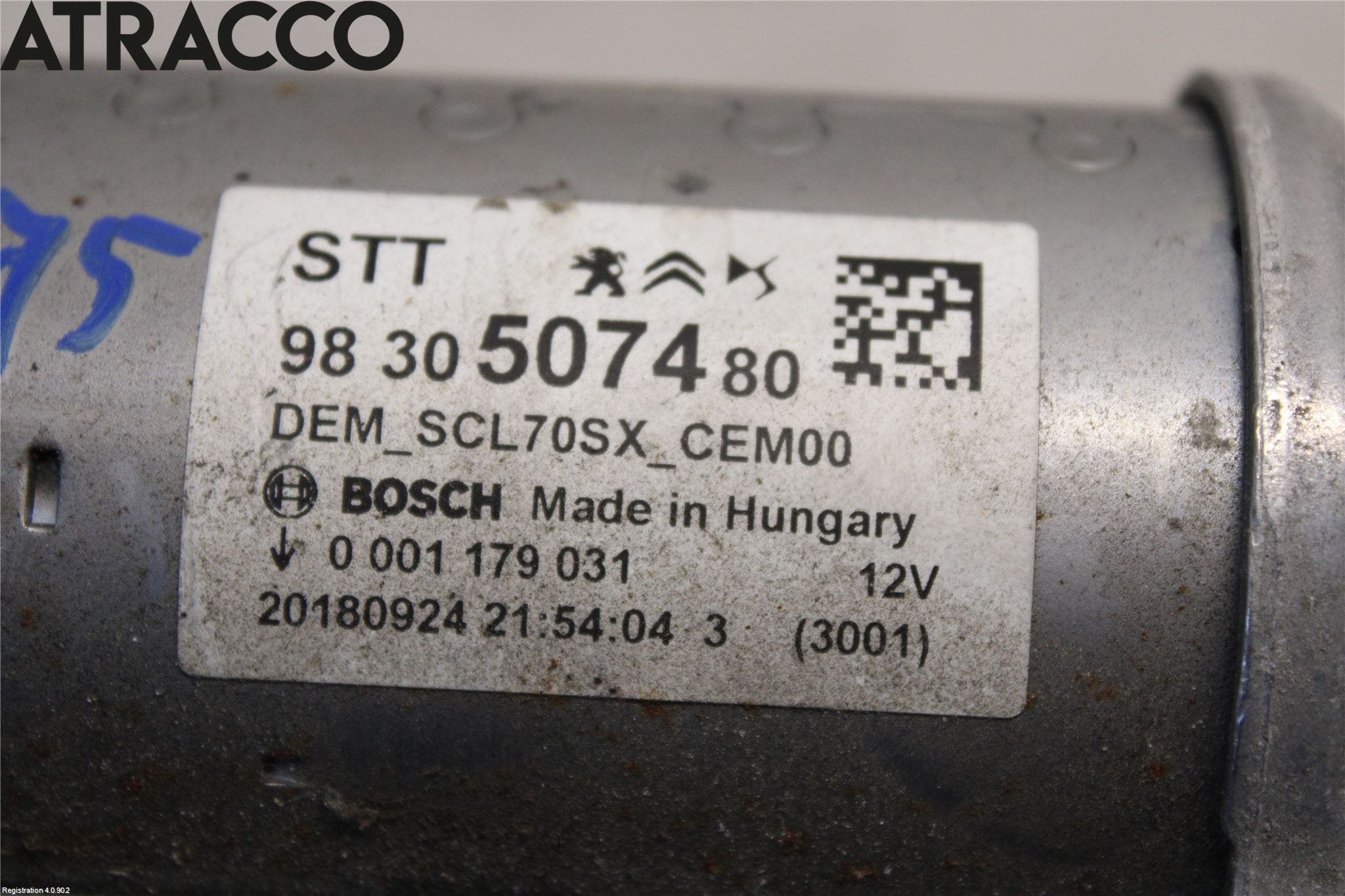 Citroen C4 CACTUS 14-20 Startmotor