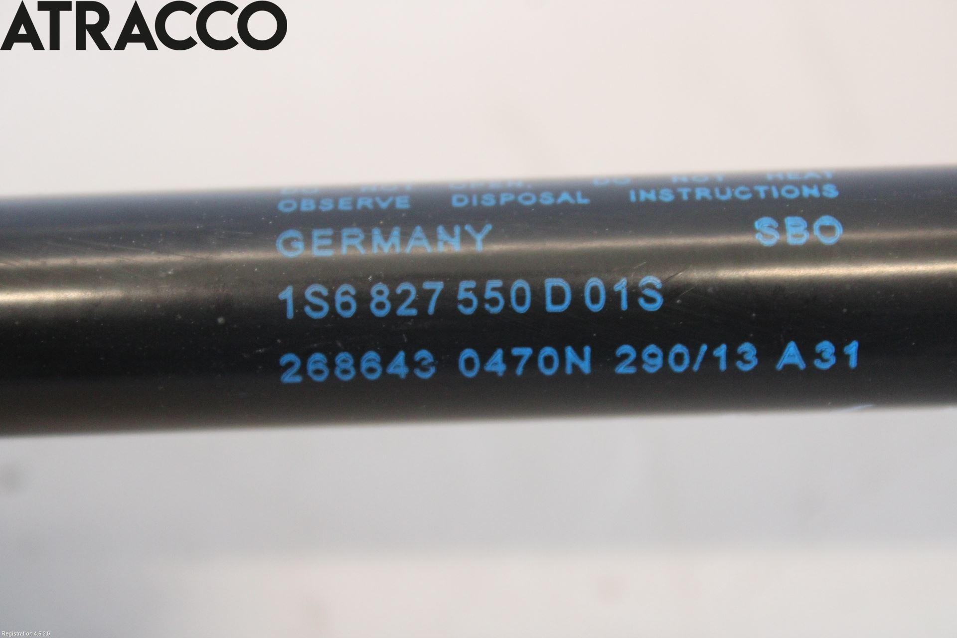 Volkswagen VW UP! / E-UP! Bakluke Demper-Gassfjær