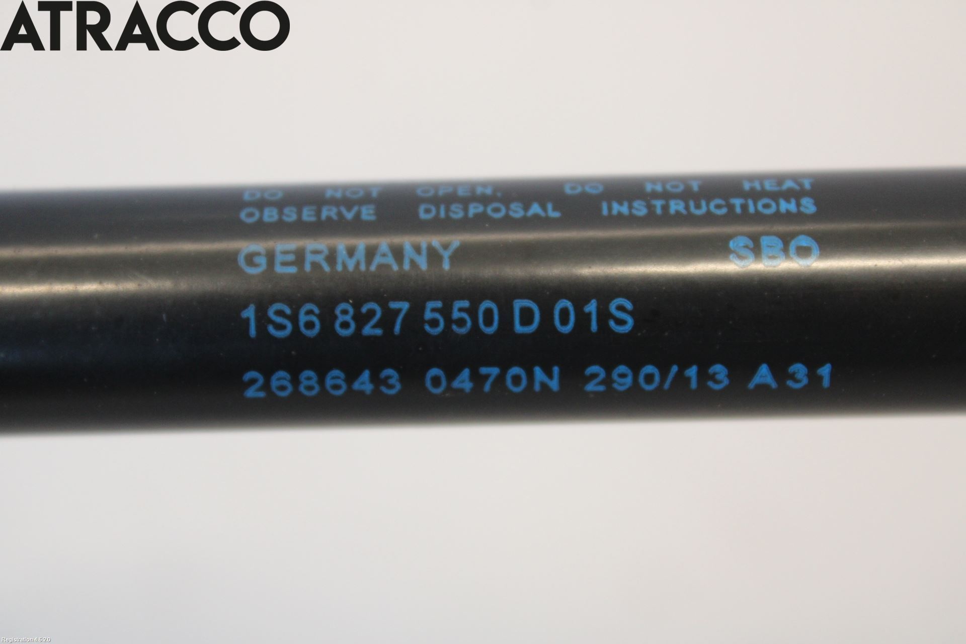 Volkswagen VW UP! / E-UP! Bakluke Demper-Gassfjær