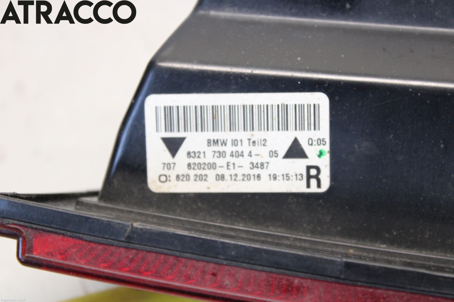 BMW i3 I01 13-22 Baklykt Ryggelys-Tåkelys