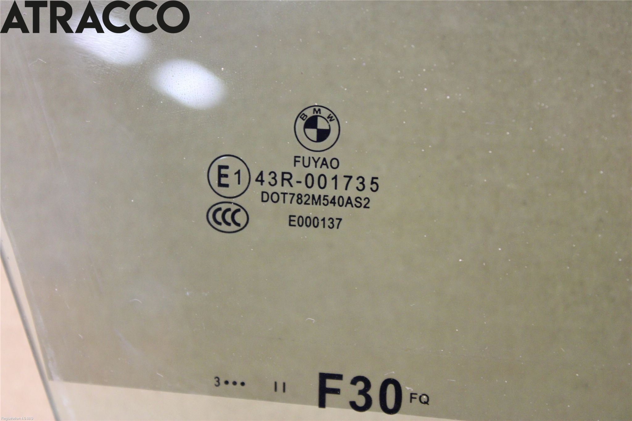 BMW 3 F30/F31/F80 12-19 Dørrute Foran Høyre 4 Dørs