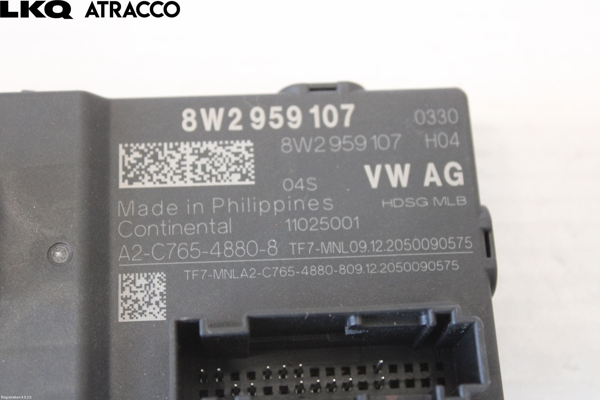 Porsche TAYCAN 20- Styreenhet Bakluke