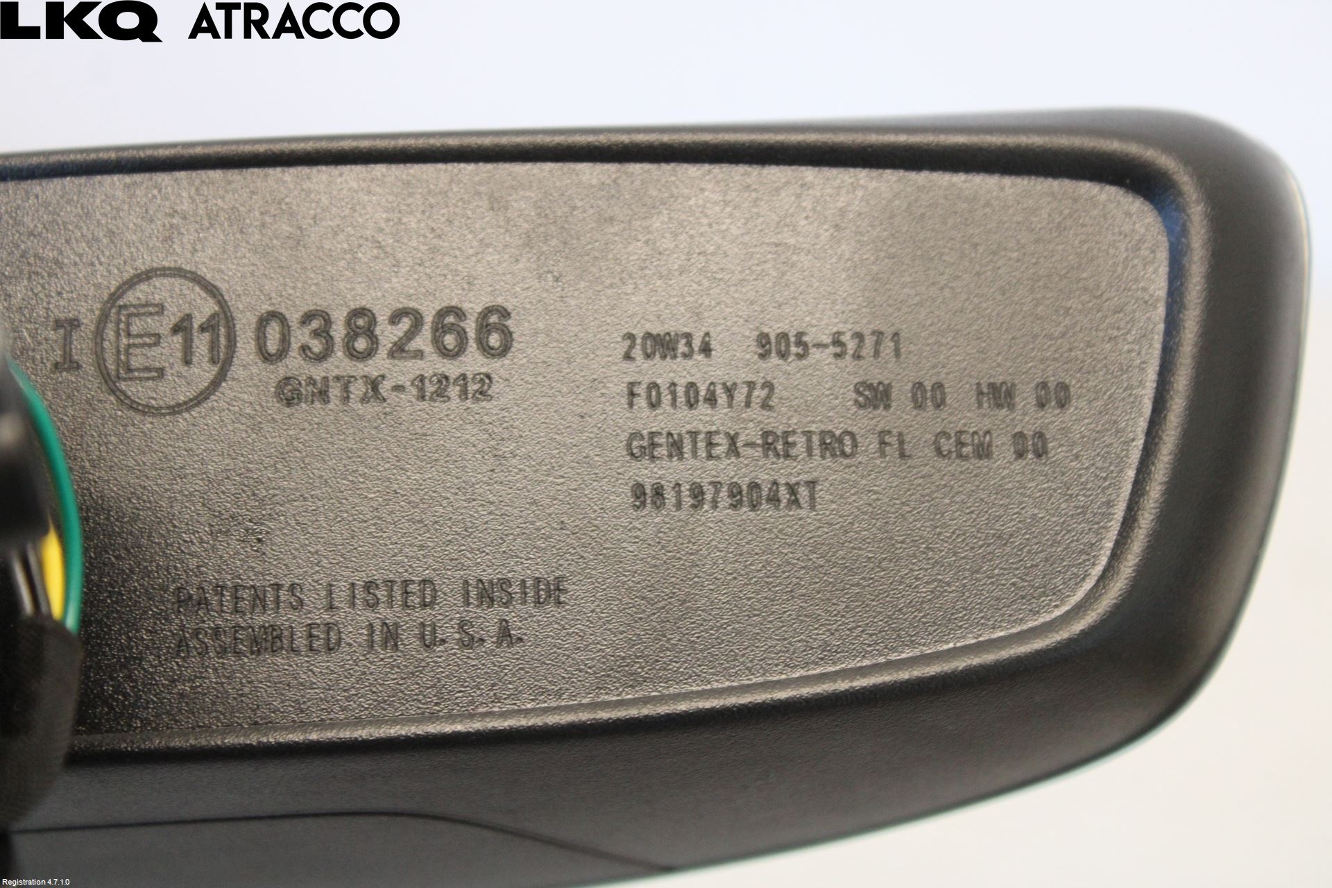 Peugeot 208/E-208 20- Speil Innvendig