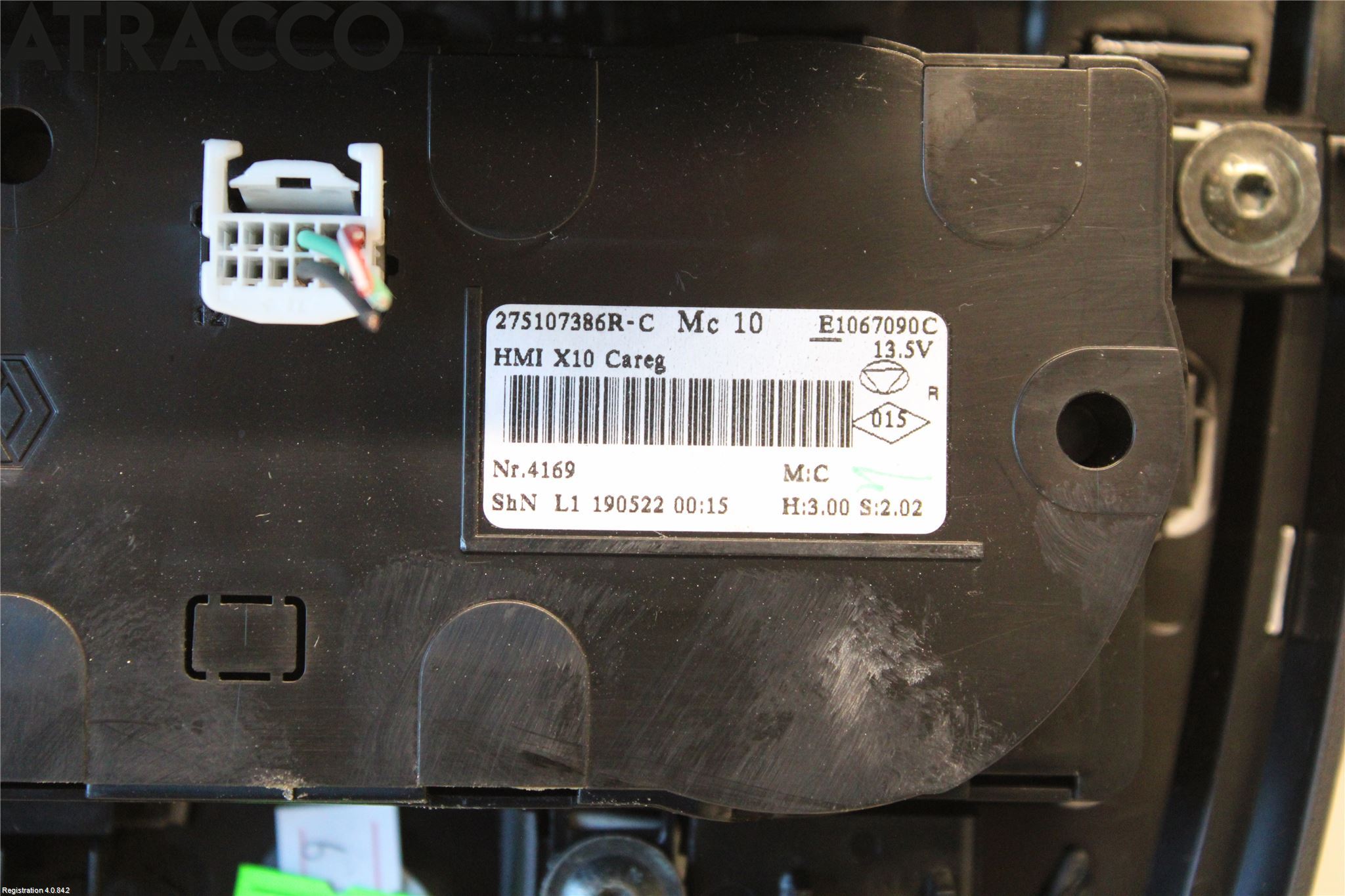 Renault ZOE/E-TECH 13- Varme Ac Betjening-Display