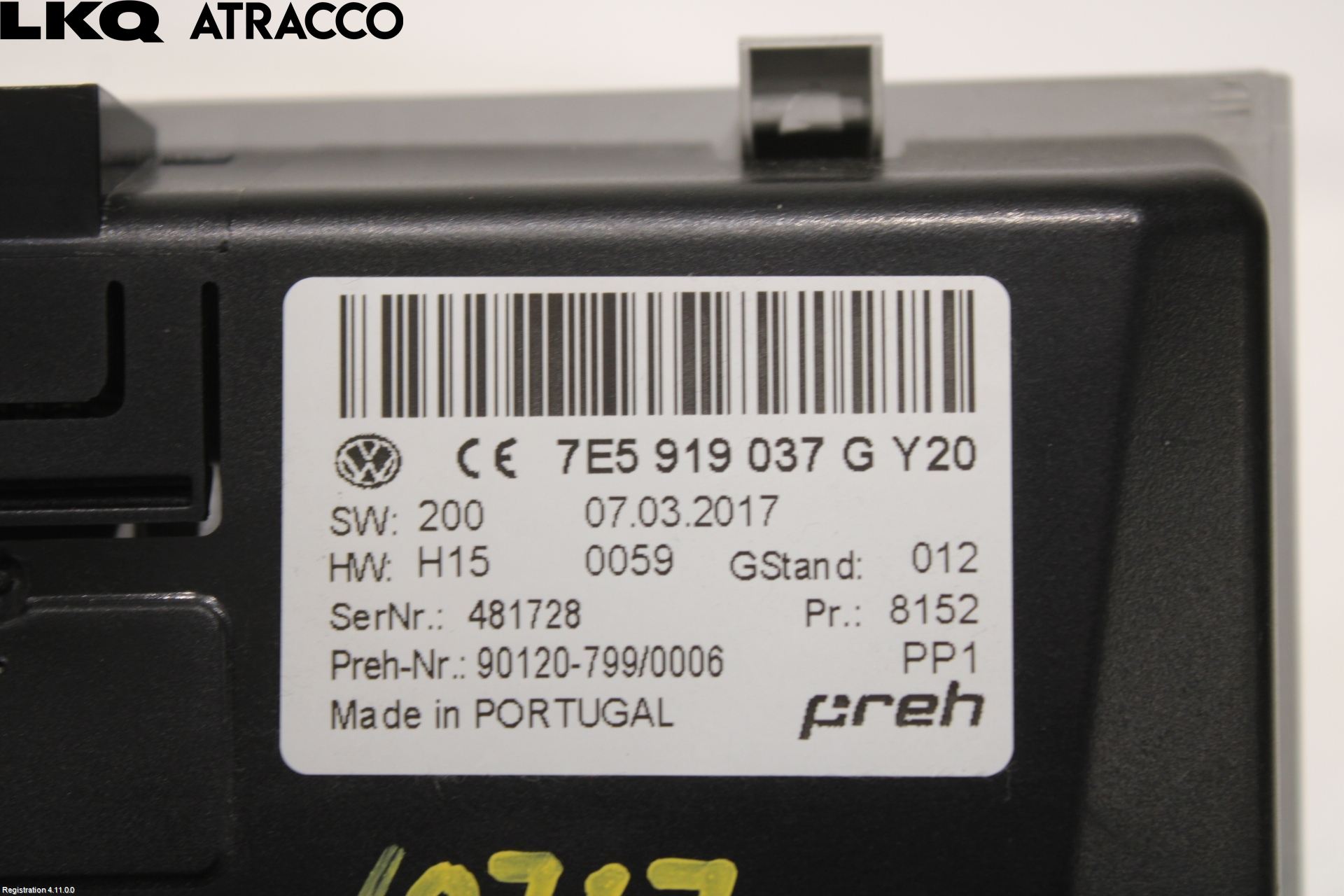 Volkswagen VW TRANSP/CARAVELLE (T6) 16-22 Varme Ac Betjening-Display
