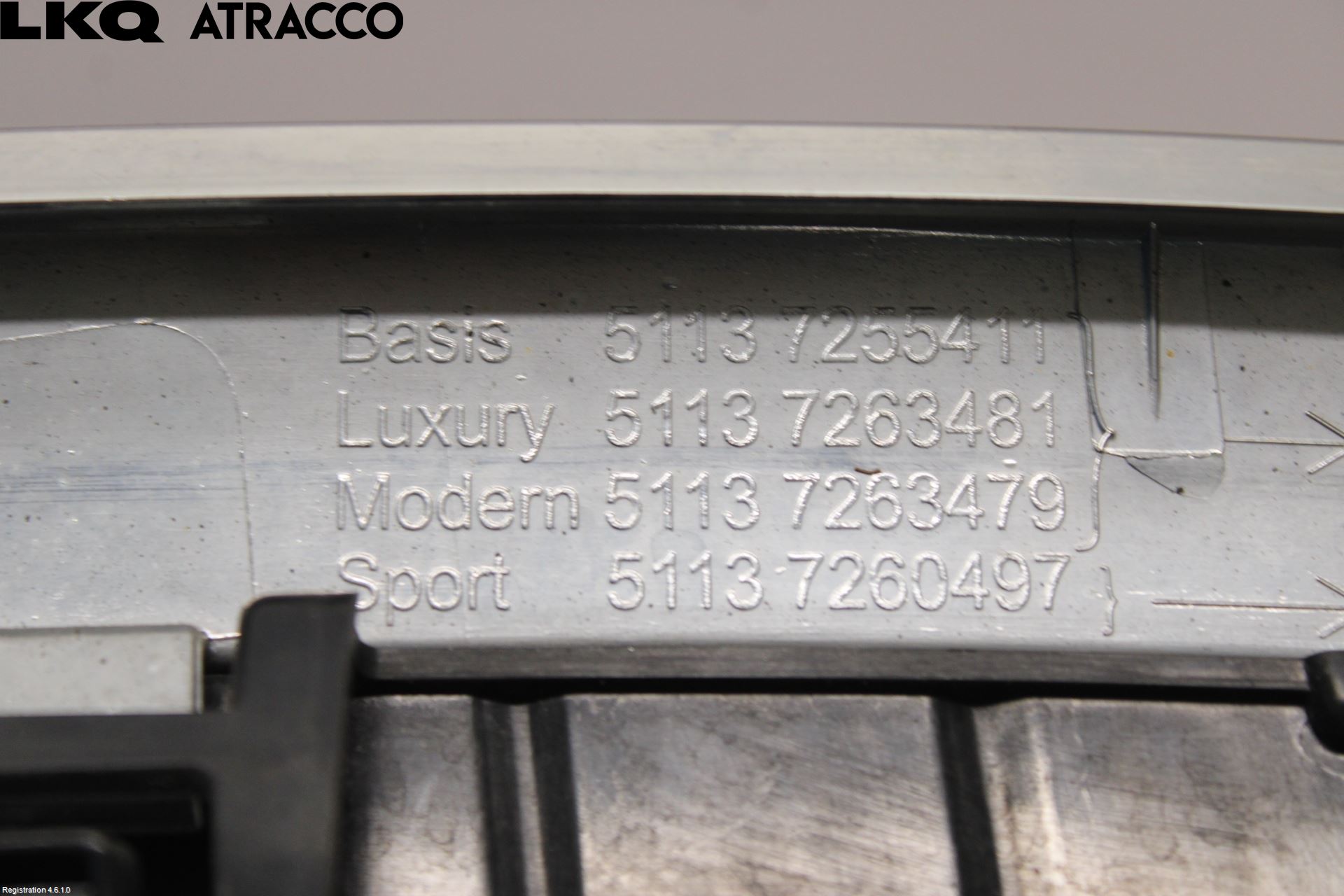 BMW 3 F30/F31/F80 12-19 Grilldel Venstre