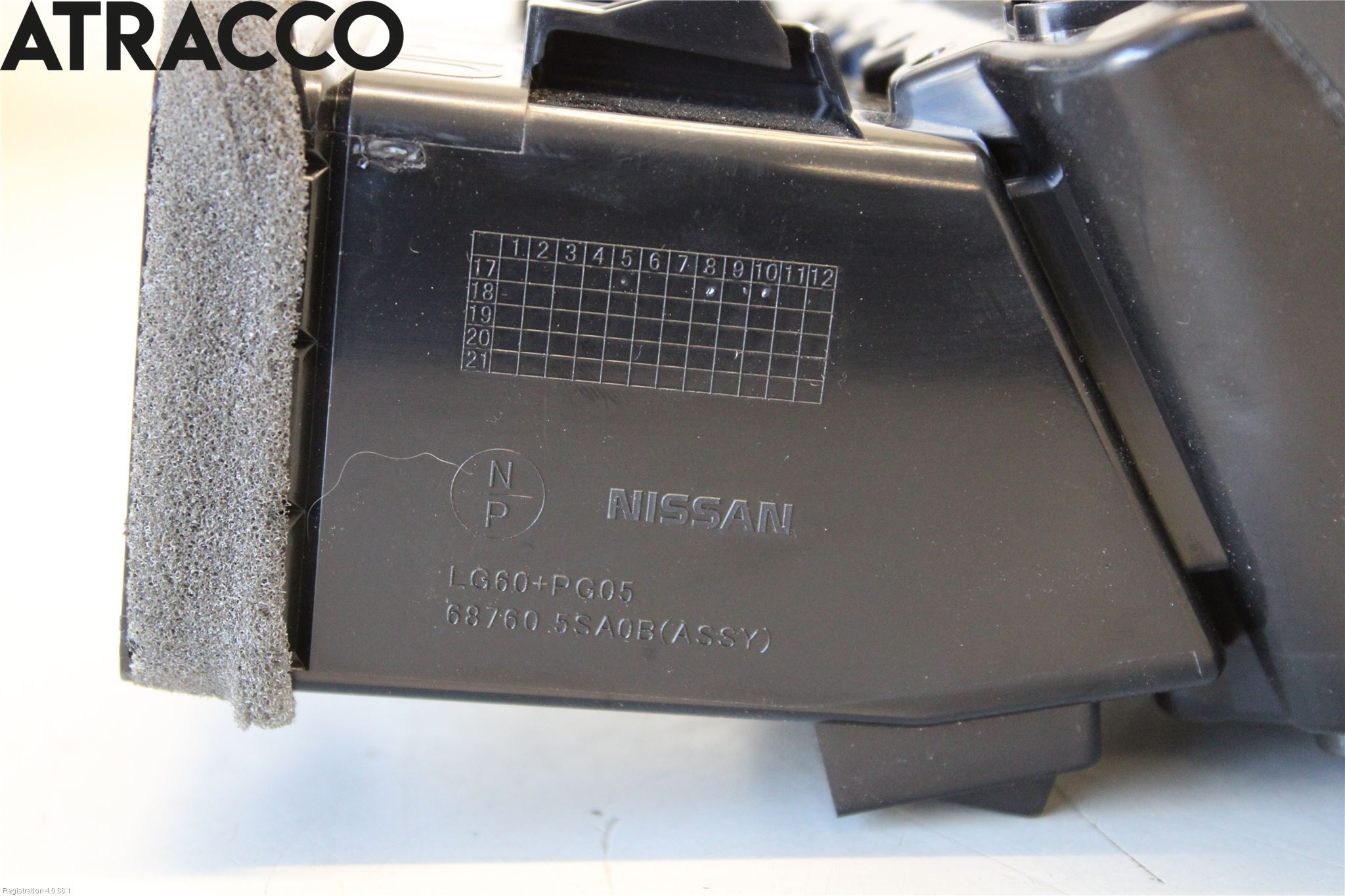 Nissan LEAF 18- Dashbord Kanal - Dyse