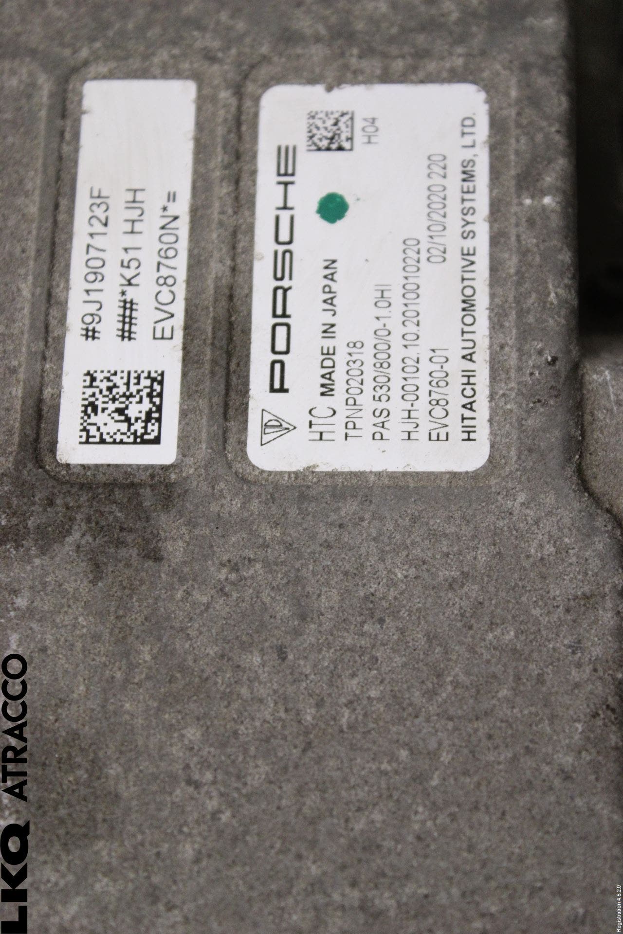 Porsche TAYCAN 20- Styrenhet Elmotor