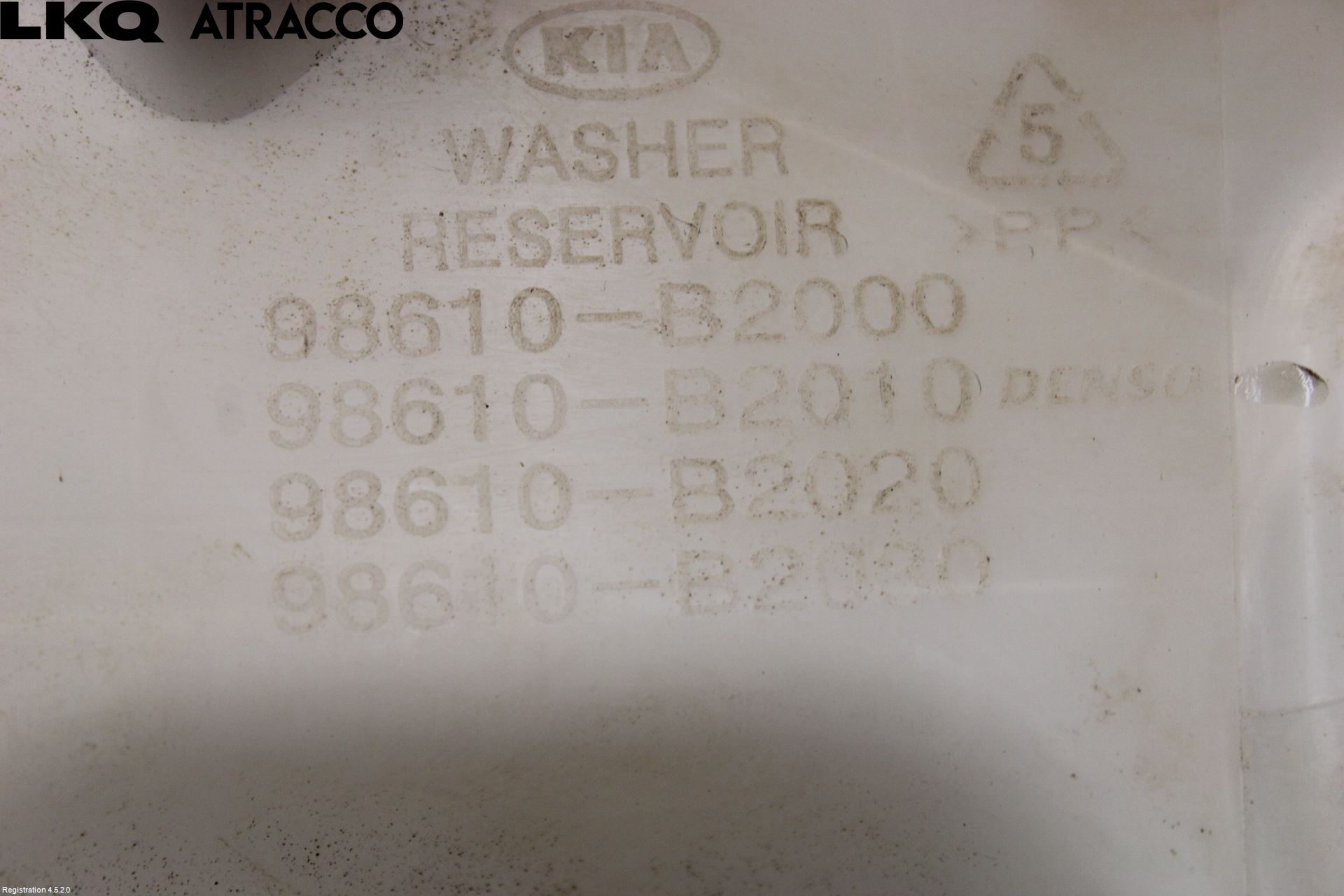 Kia SOUL 09- Spylerbeholder Frontrute-Lykte