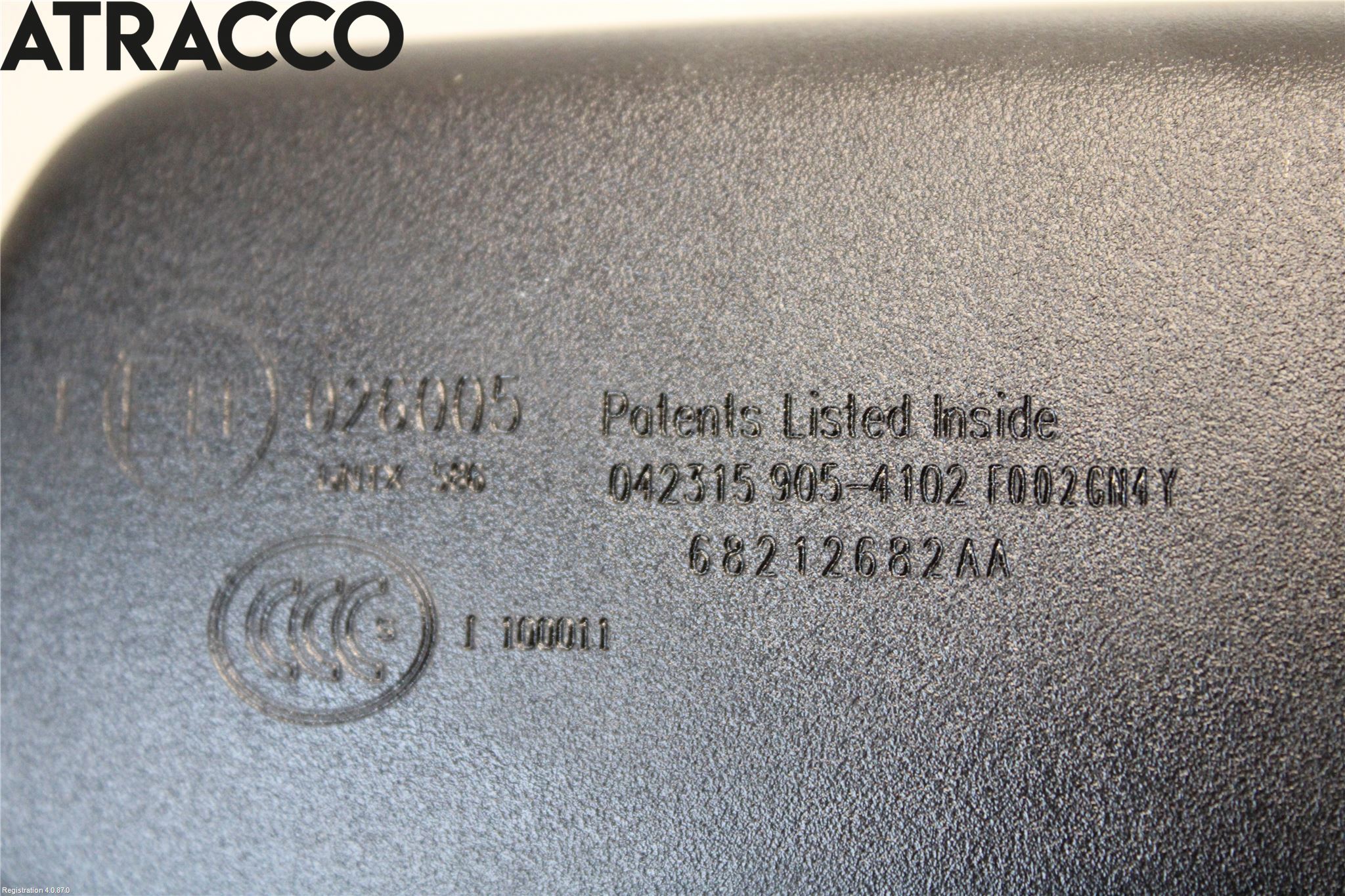 Fiat 500 07- Speil Innvendig El