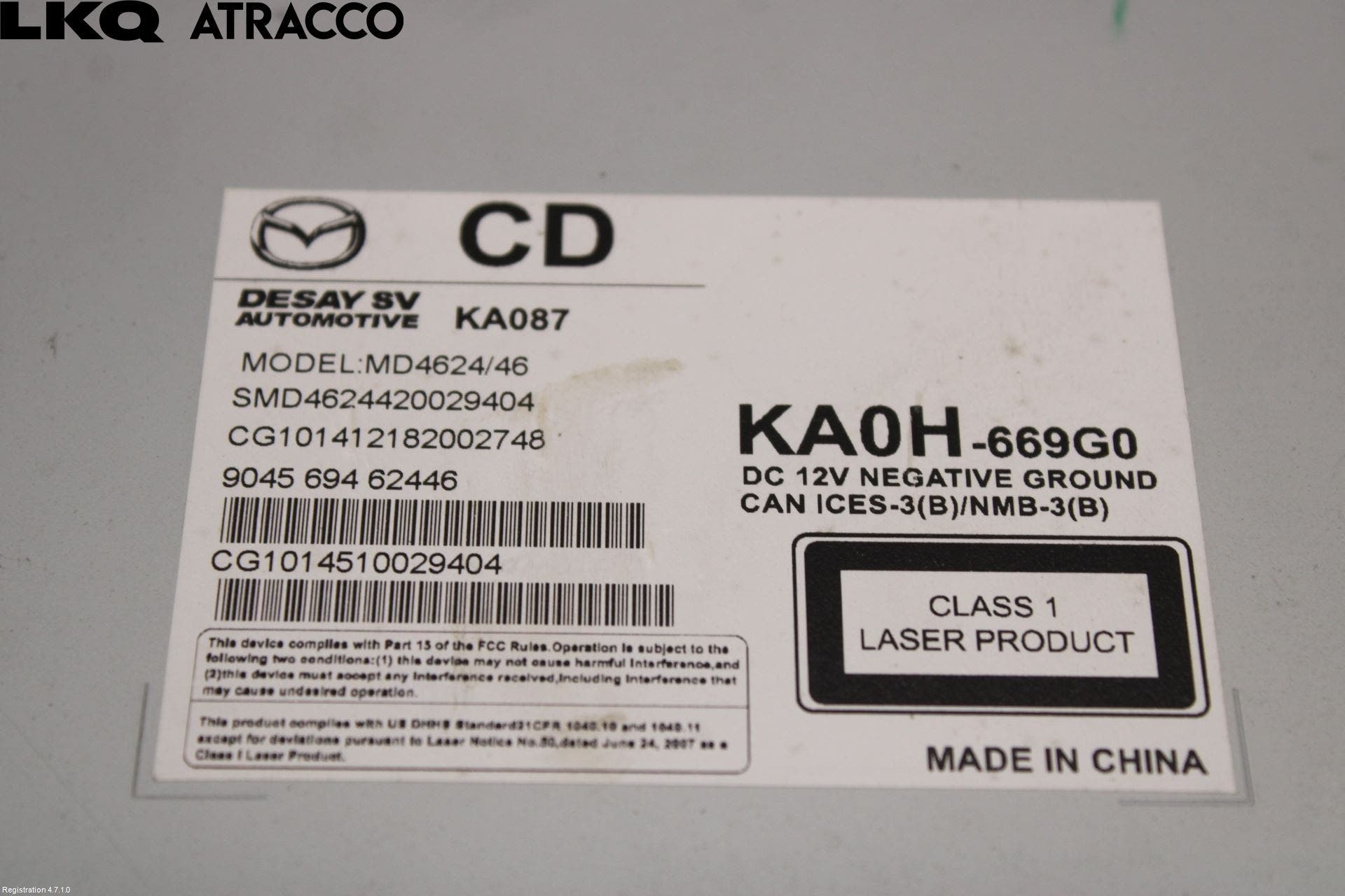 Mazda CX-5 12-17 Stereo Radio Med Cd