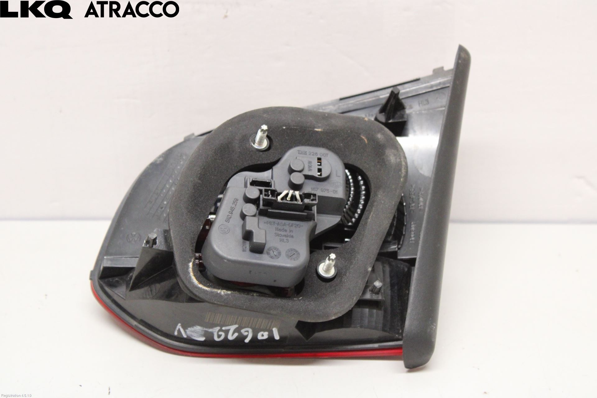 Volkswagen VW GOLF VI 09-13 Baklykt Venstre  På Luke(Indre