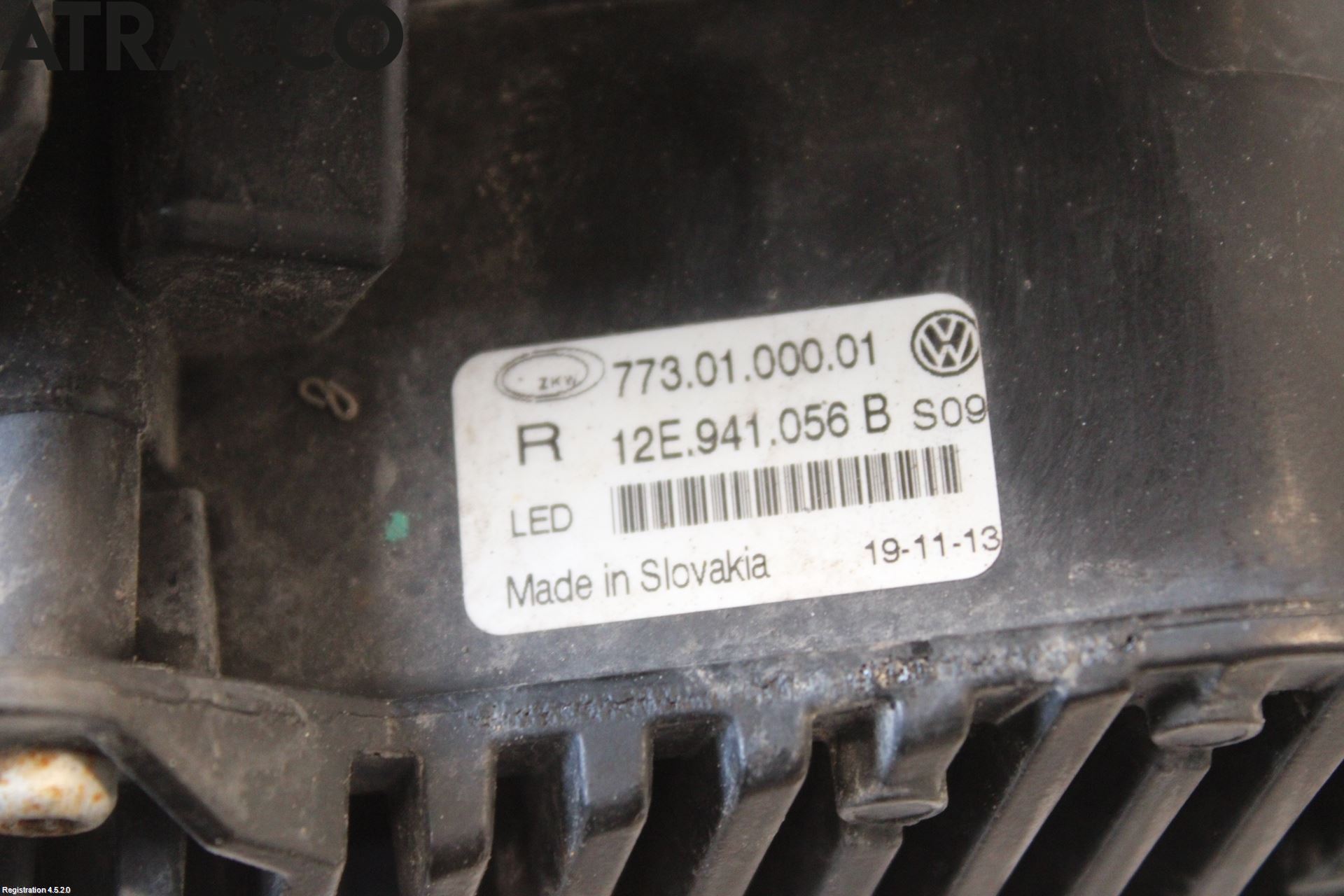 Volkswagen VW UP! / E-UP! Frontlykt-Kurve-Tåkelys