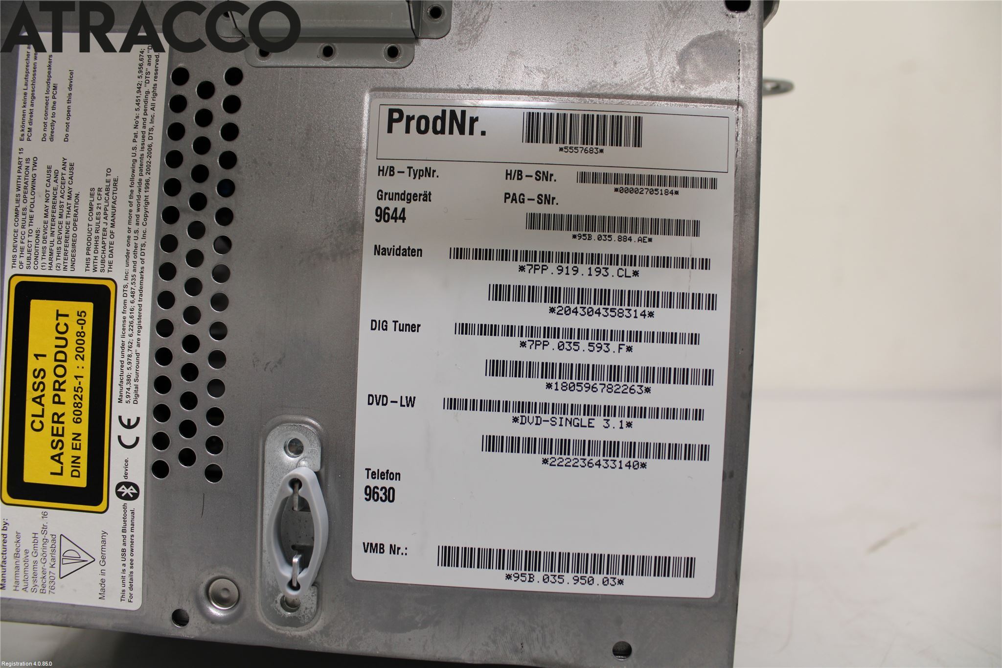 Porsche MACAN/EV 14- Stereo Radio Med Cd