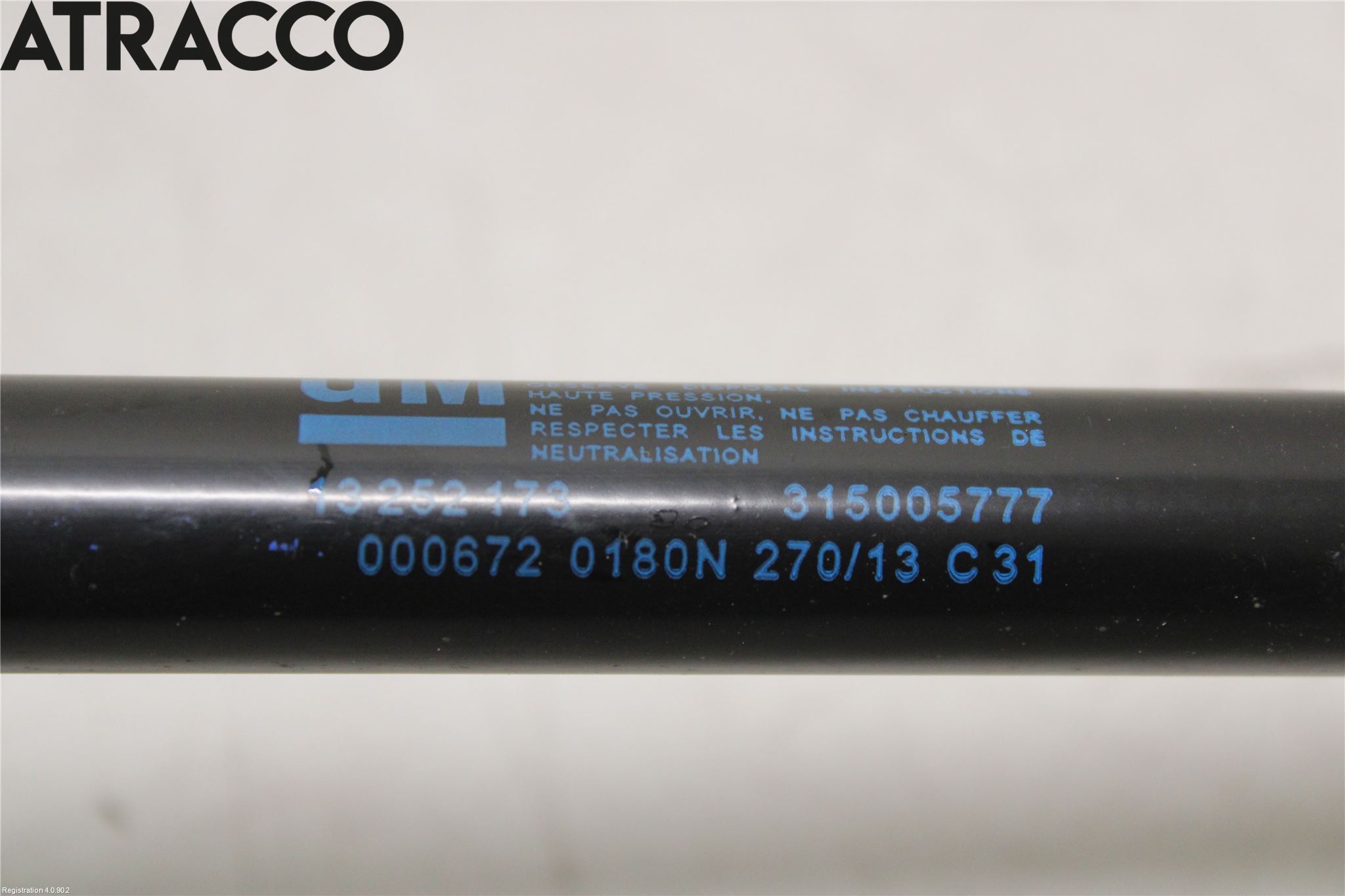 Opel INSIGNIA 09-16 Panser Demper-Gassfjær