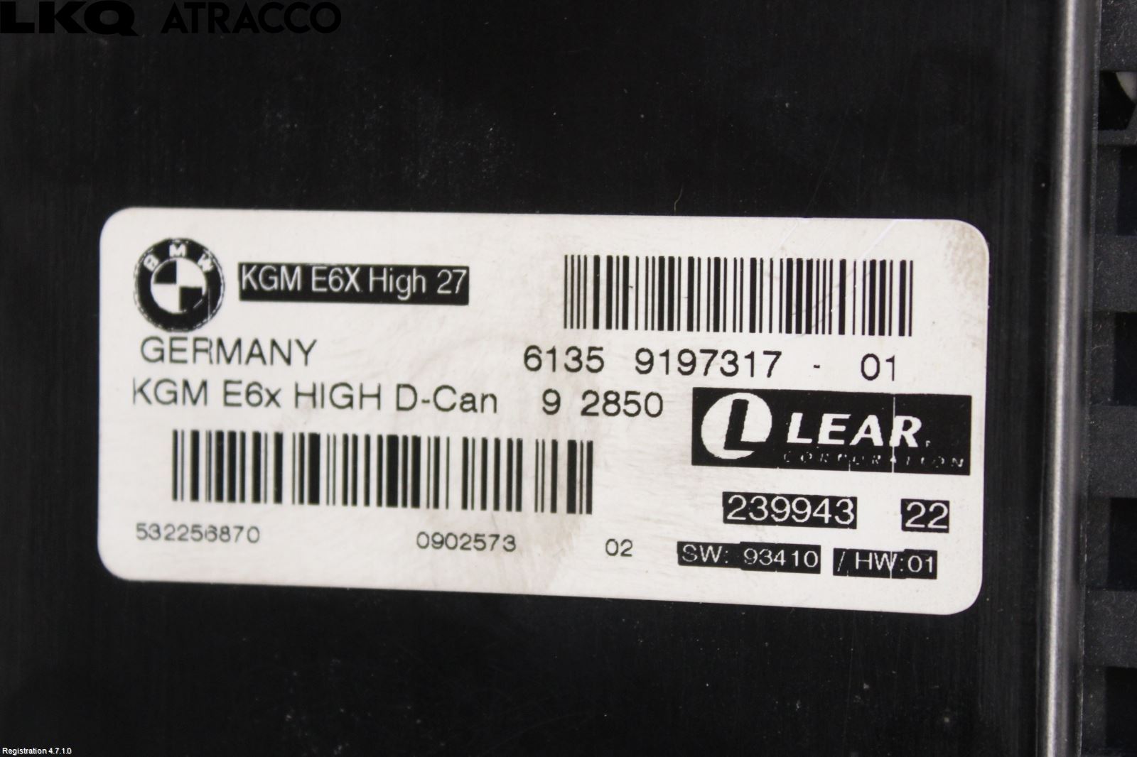 BMW 5 E60/61 Sed/Tou 02-10 Styreenhet Øvrig