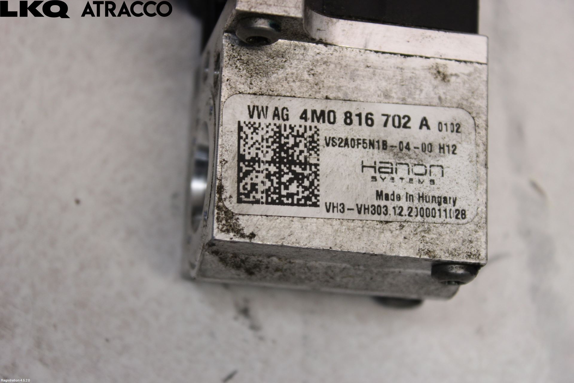 Porsche TAYCAN 20- Varmeventil